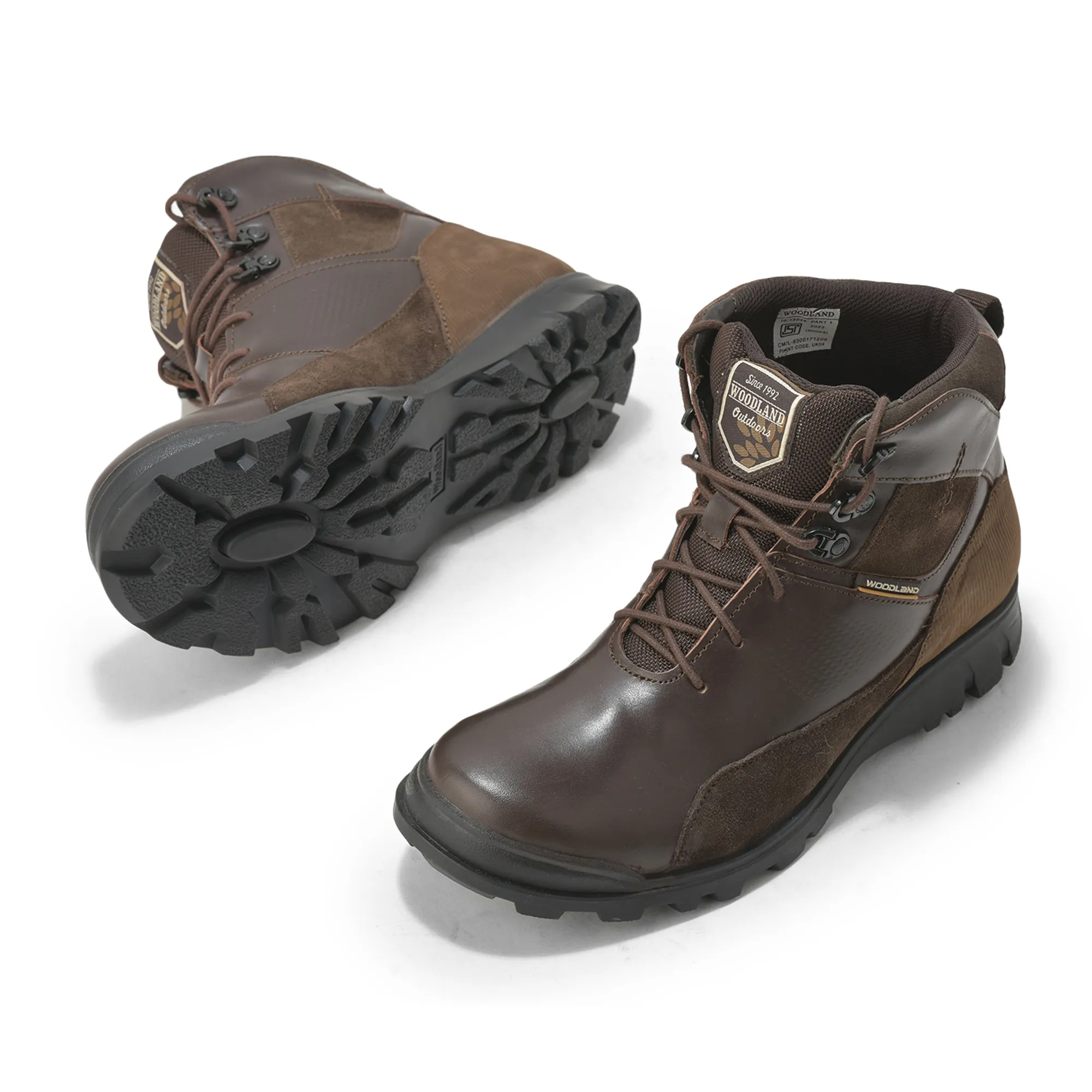 Woodland Men’S Brown Utility-Built Leather Boots - Thumbnail 6