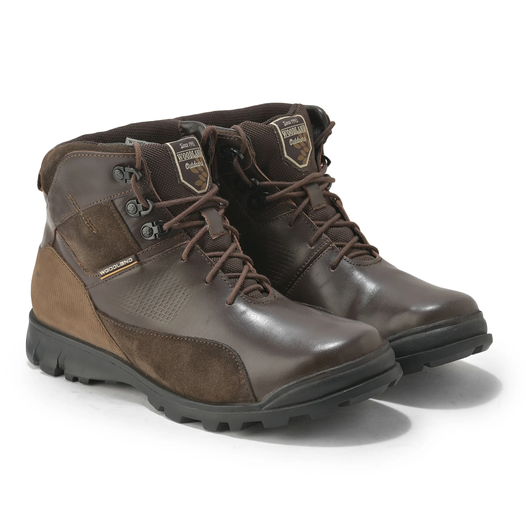 Woodland Men’S Brown Utility-Built Leather Boots - Thumbnail 8