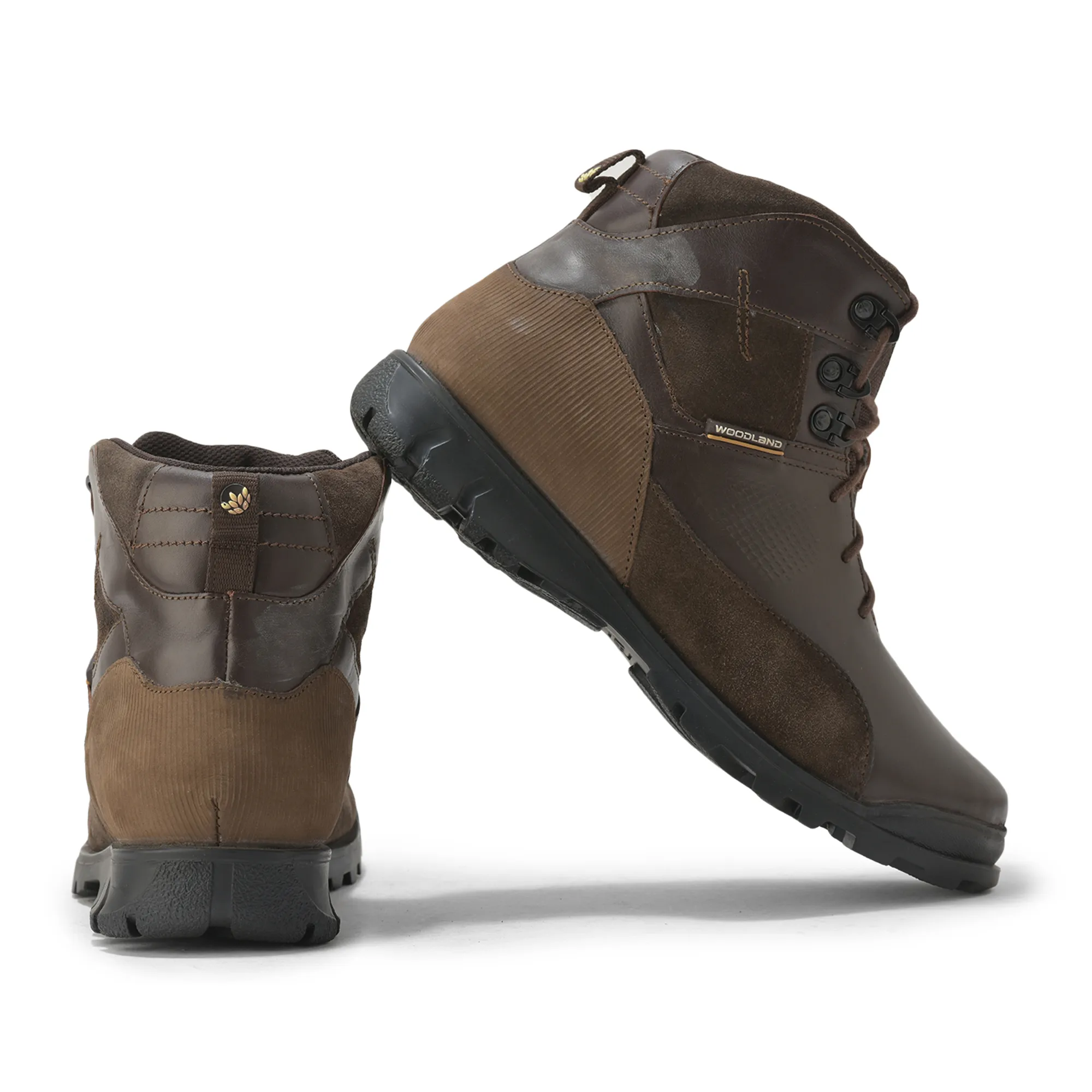 Woodland Men’S Brown Utility-Built Leather Boots - Thumbnail 10