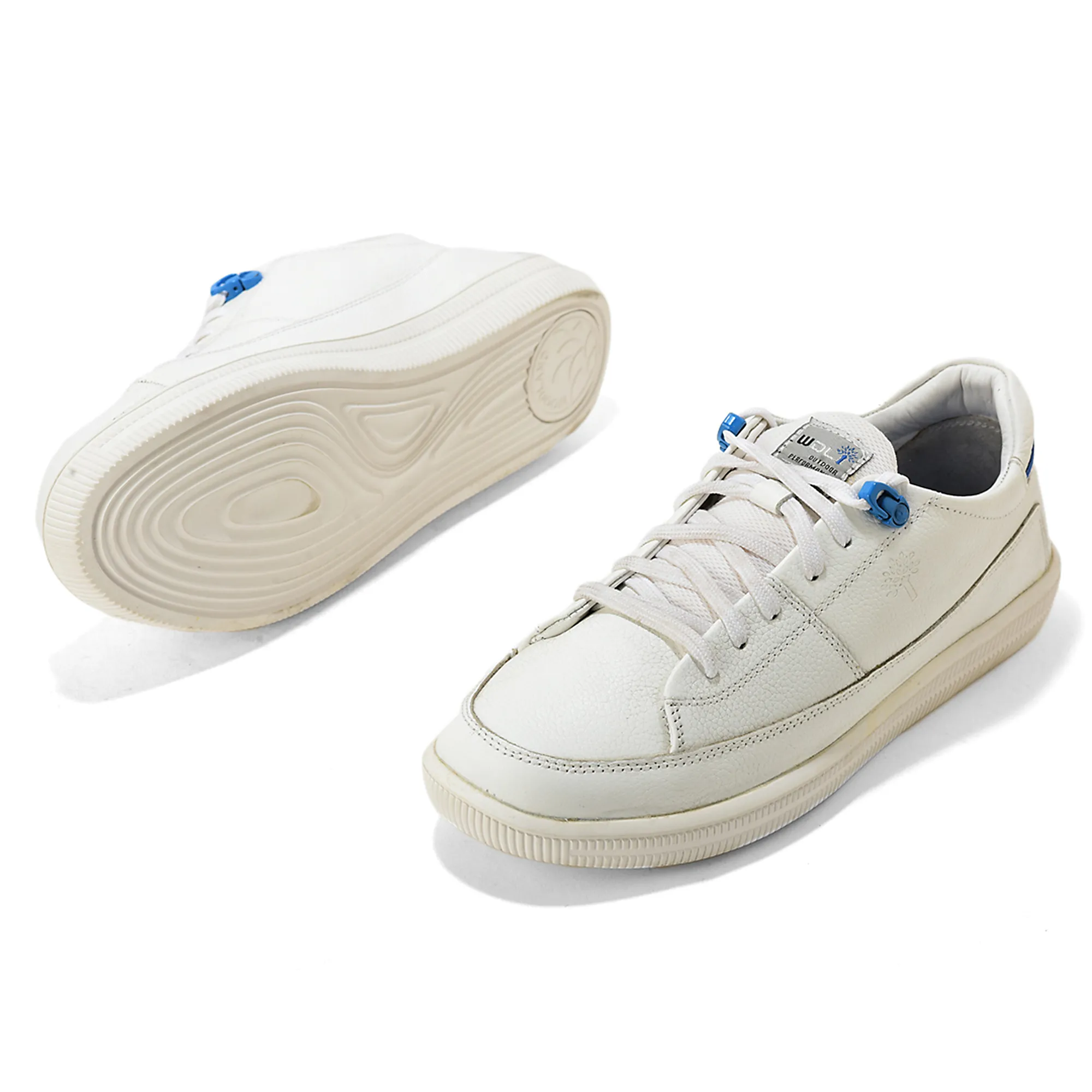 Woodland Softy White Casual Lace Up Shoes 6
