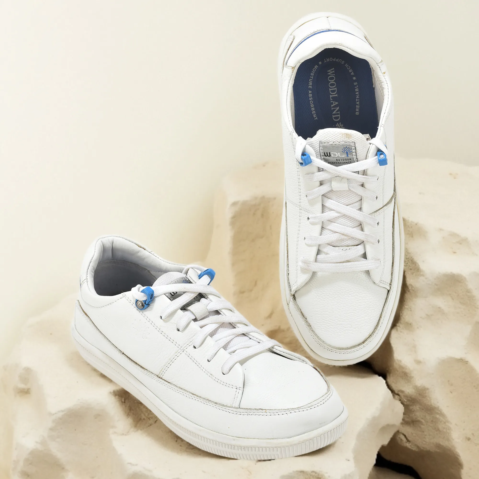 Woodland Softy White/Rblue Casual Lace Up Shoes - Thumbnail 9