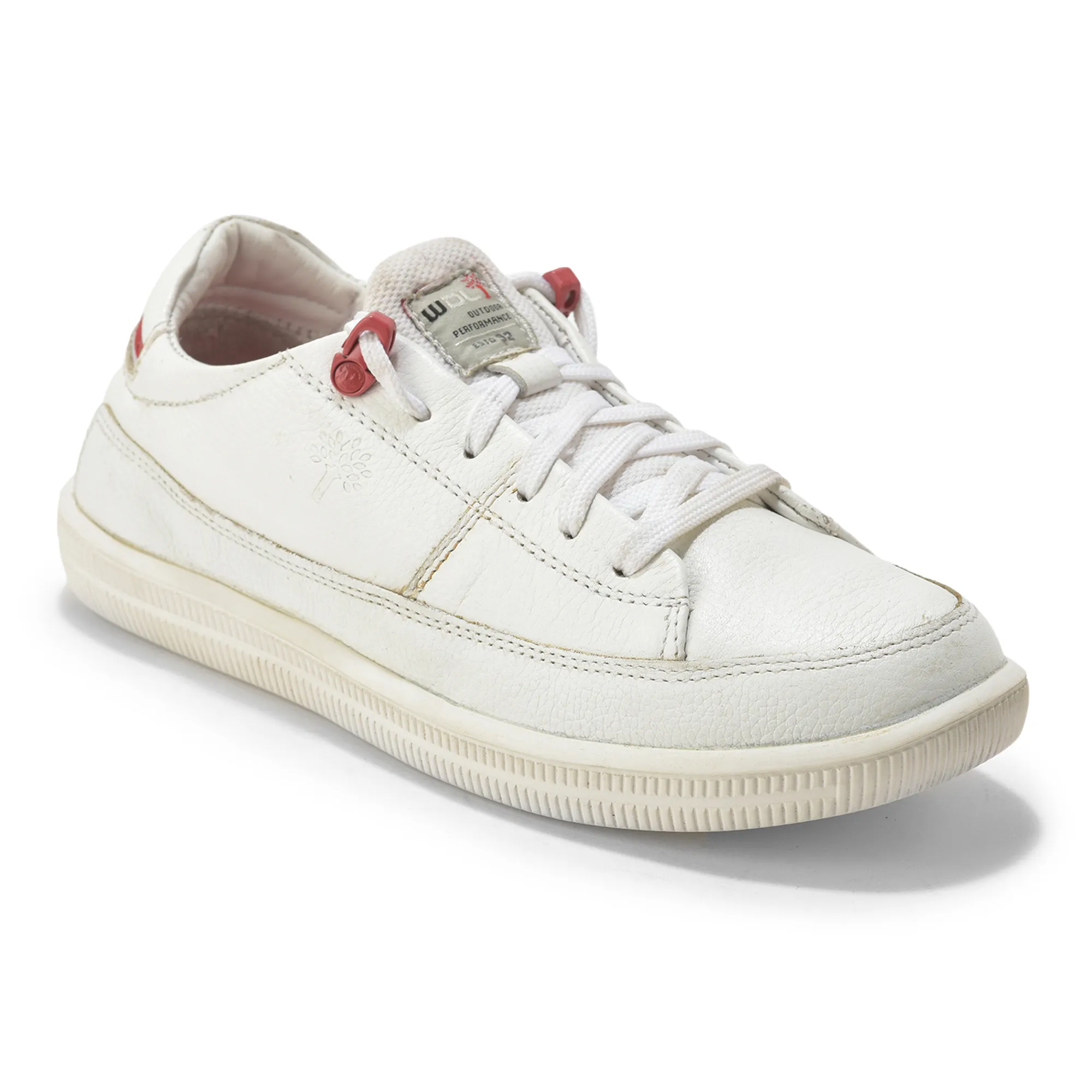 Woodland Softy White/Red Casual Lace Up Shoes - Thumbnail 3