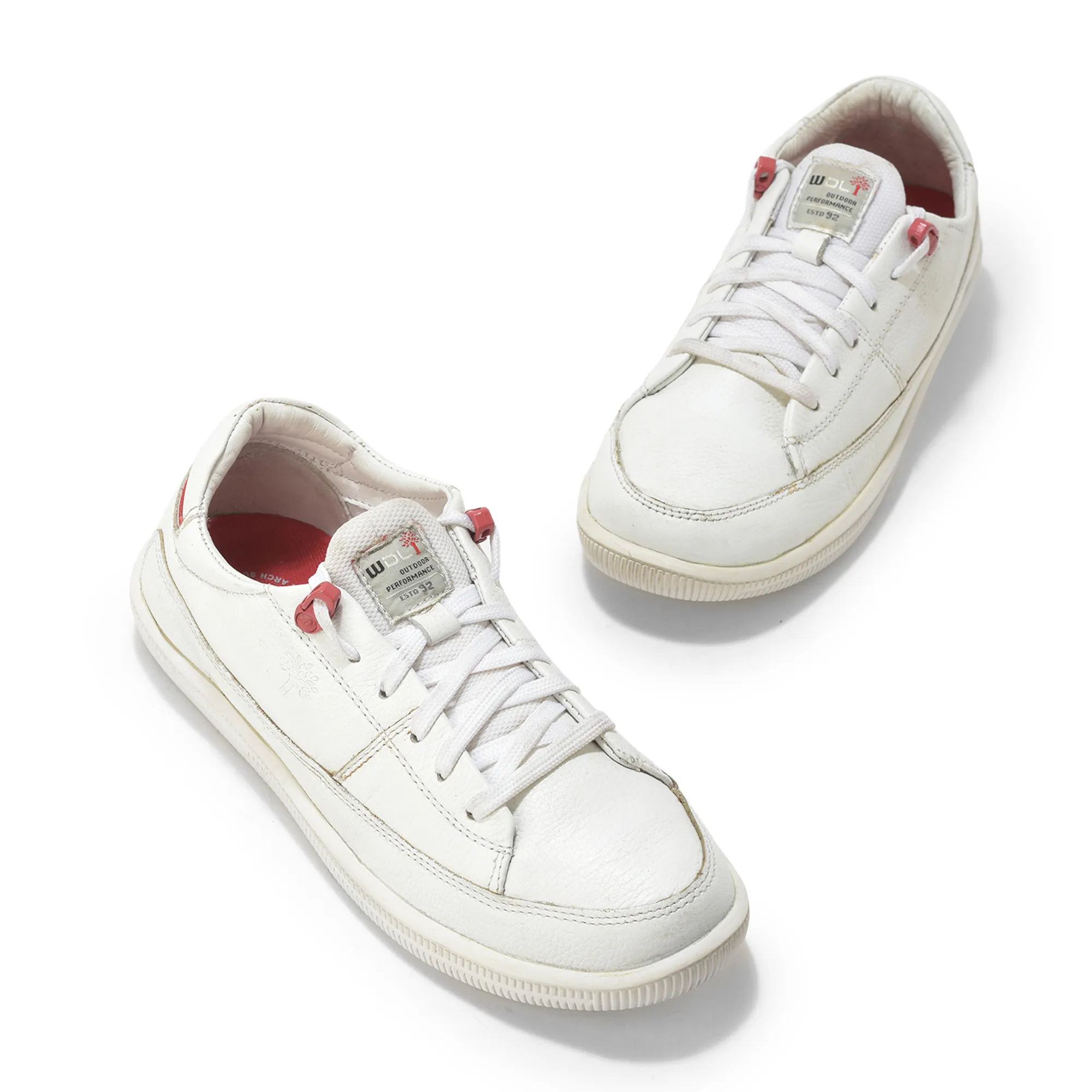 Woodland Softy White/Red Casual Lace Up Shoes - Thumbnail 4