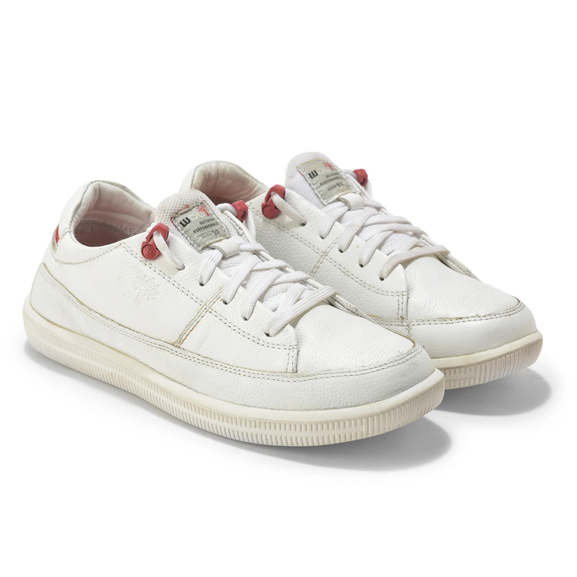 Woodland Softy White/Red Casual Lace Up Shoes - Thumbnail 8