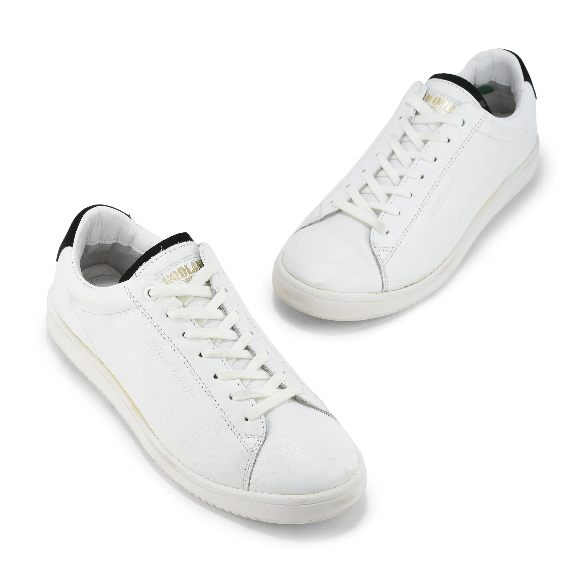 White/Black Sneaker for Men - Thumbnail 4