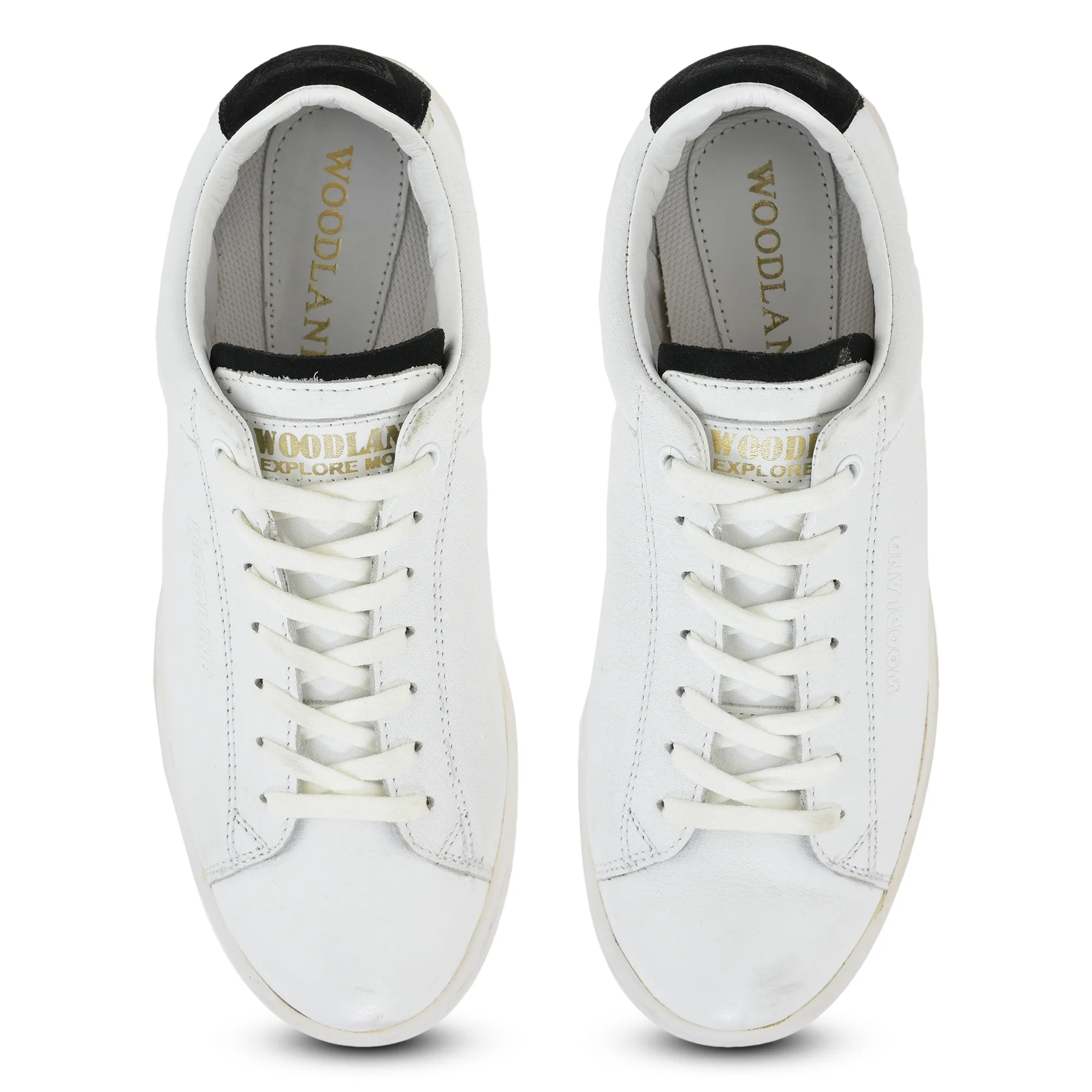 White/Black Sneaker for Men - Thumbnail 5