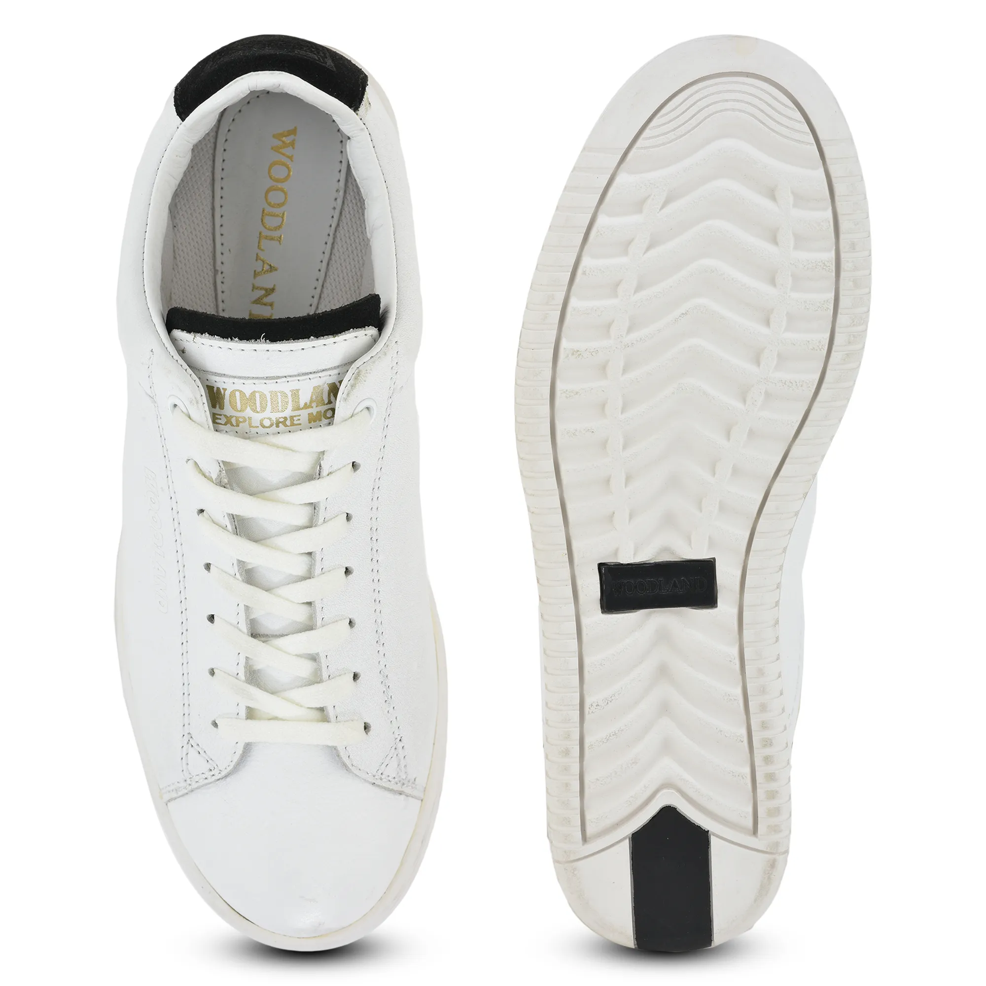 White/Black Sneaker for Men - Thumbnail 9