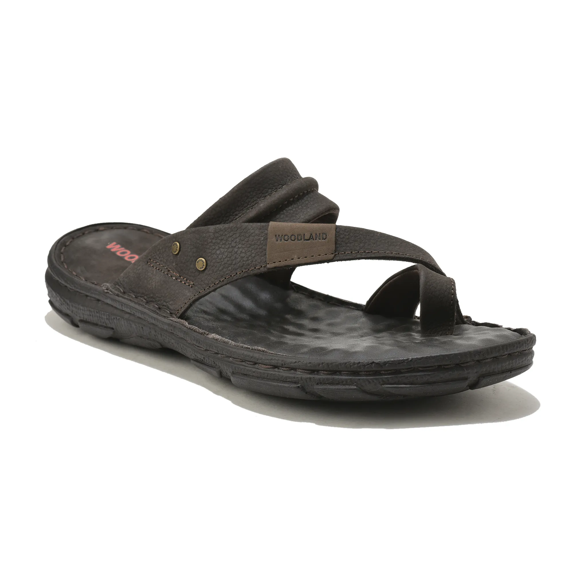 Men Russia Dark Brown Drift Comfort Slippers - Thumbnail 3