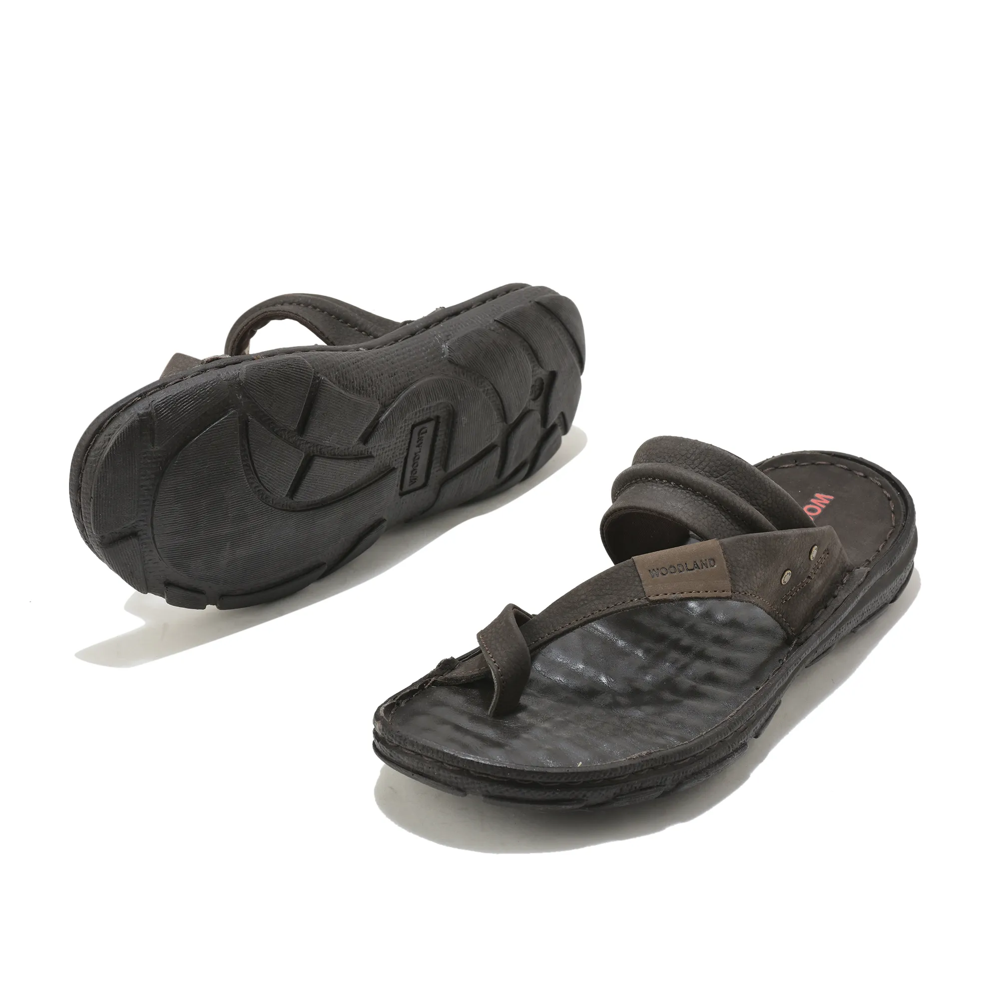 Men Russia Dark Brown Drift Comfort Slippers - Thumbnail 6
