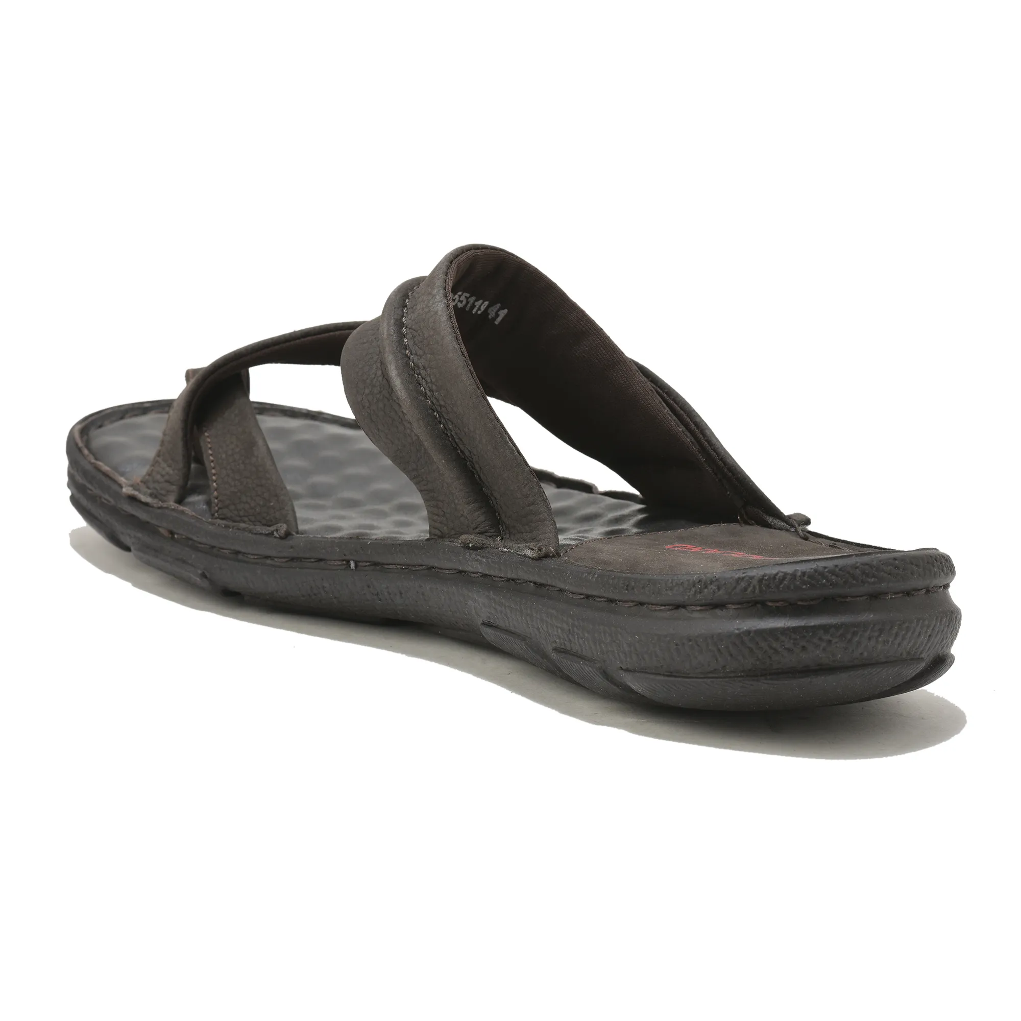 Men Russia Dark Brown Drift Comfort Slippers - Thumbnail 7