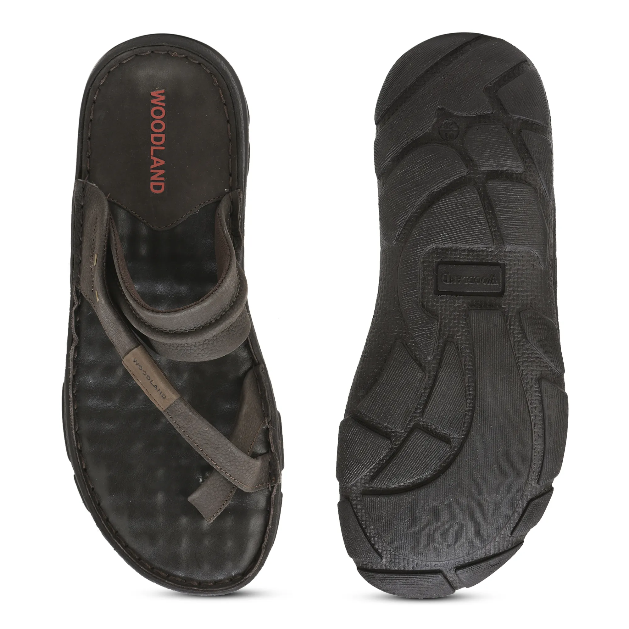 Men Russia Dark Brown Drift Comfort Slippers - Thumbnail 9
