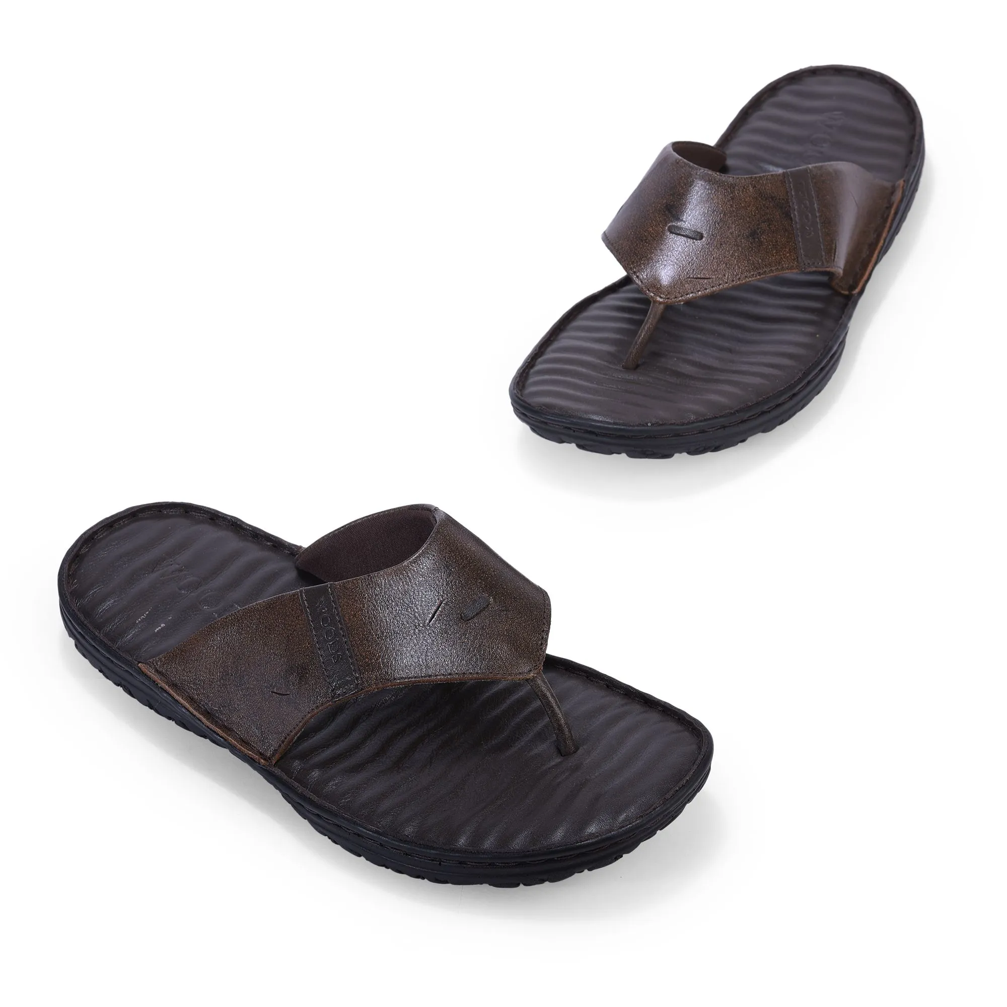 Brown casual slipper for men - Thumbnail 2