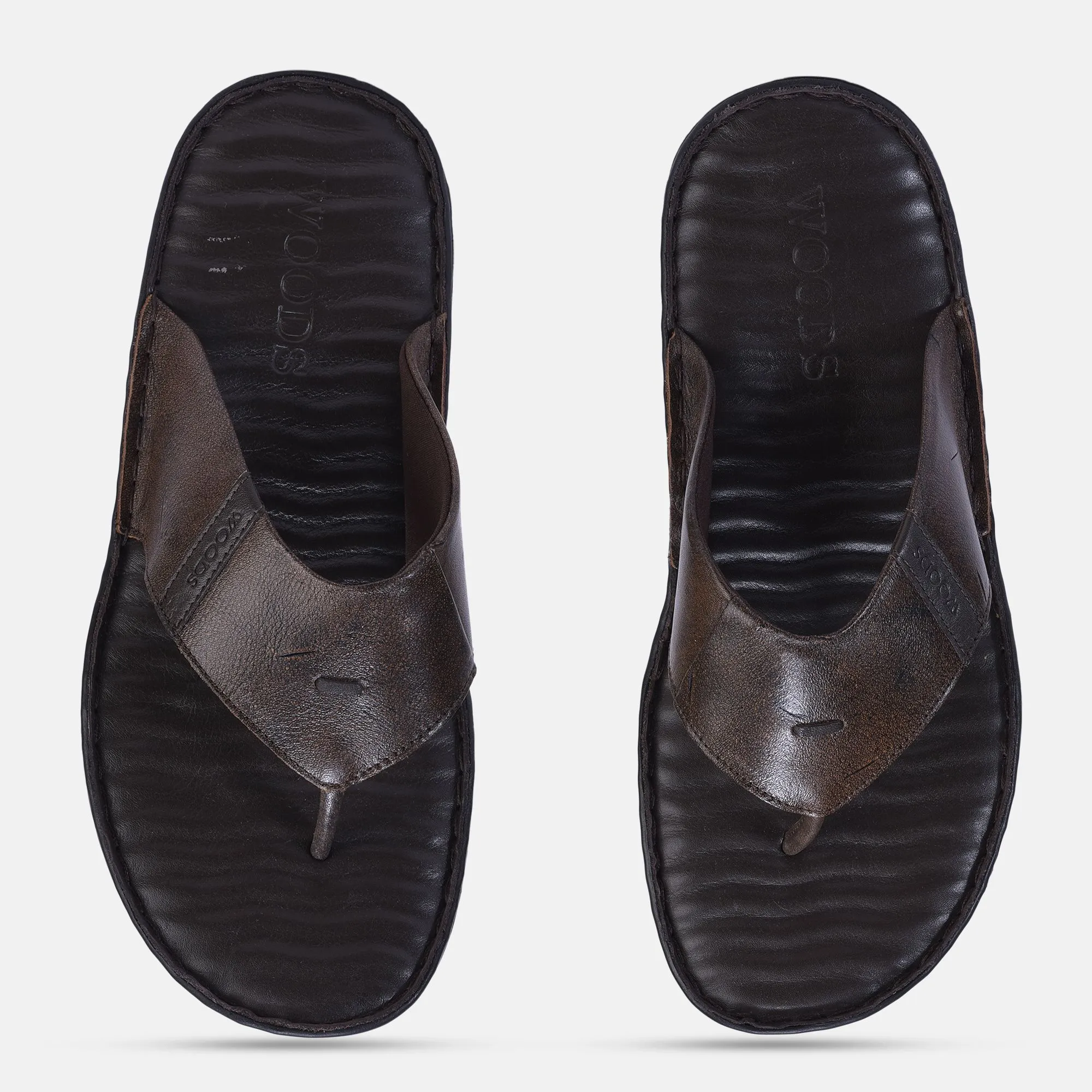 Brown casual slipper for men - Thumbnail 3