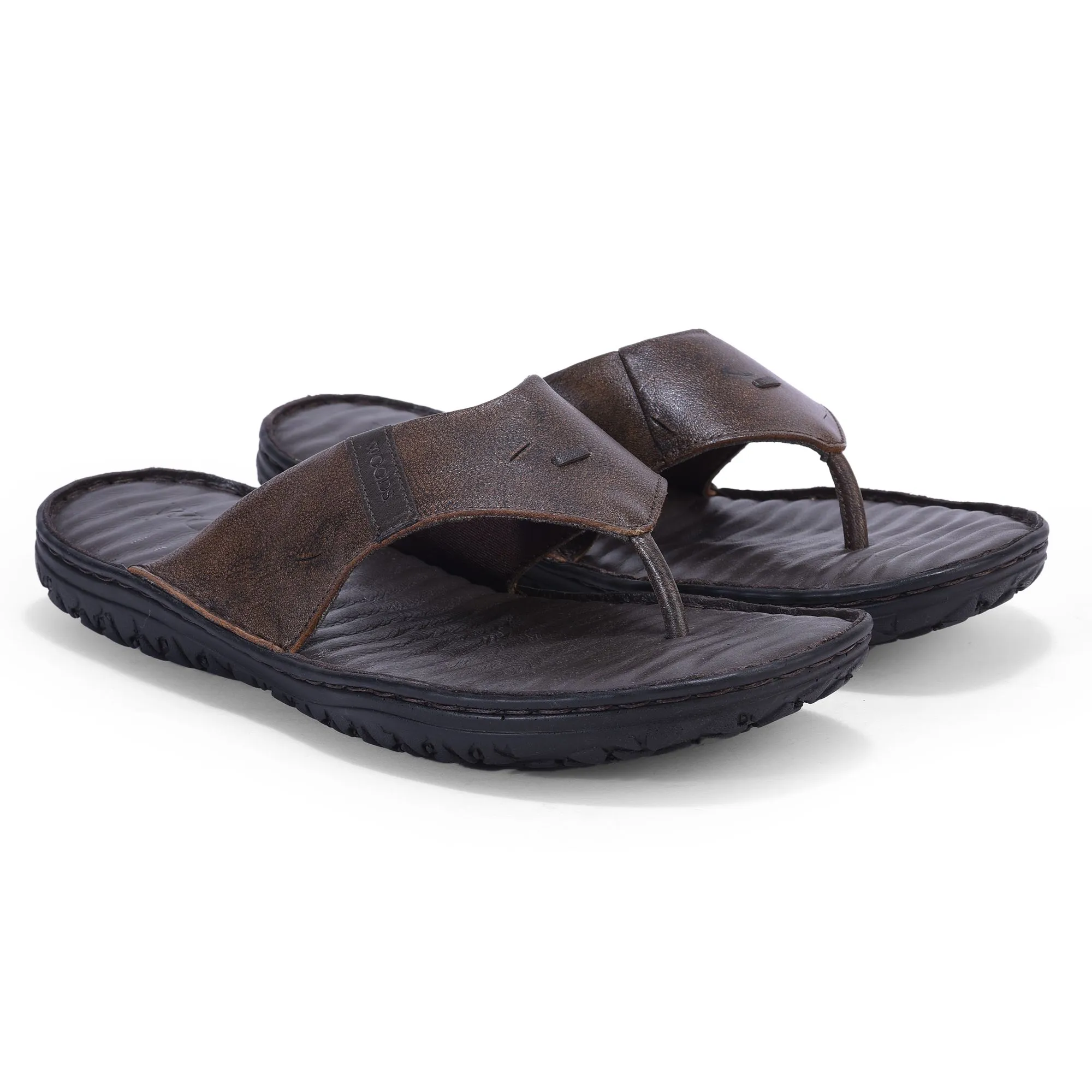 Brown casual slipper for men - Thumbnail 6