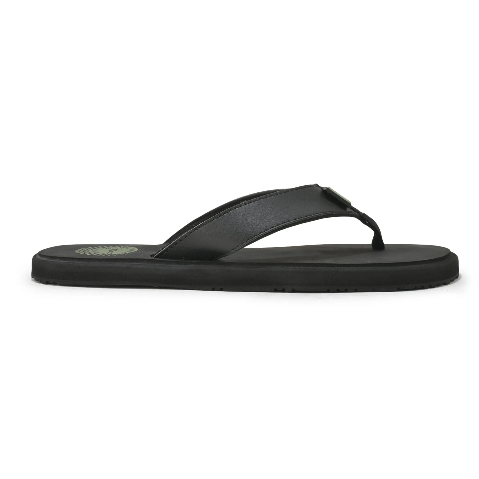 Woodland Men’s Black Comfort Grip Flip Flops - Thumbnail 2
