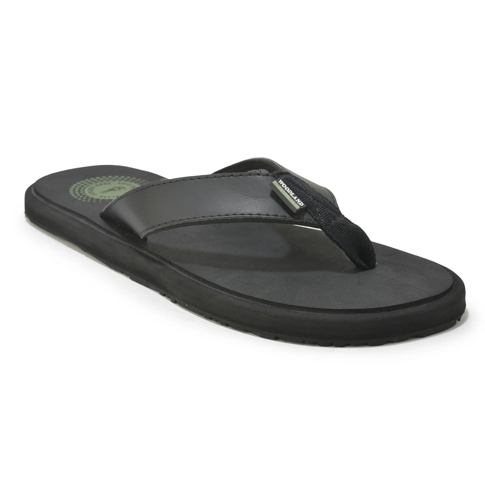 Woodland Men’s Black Comfort Grip Flip Flops - Thumbnail 3