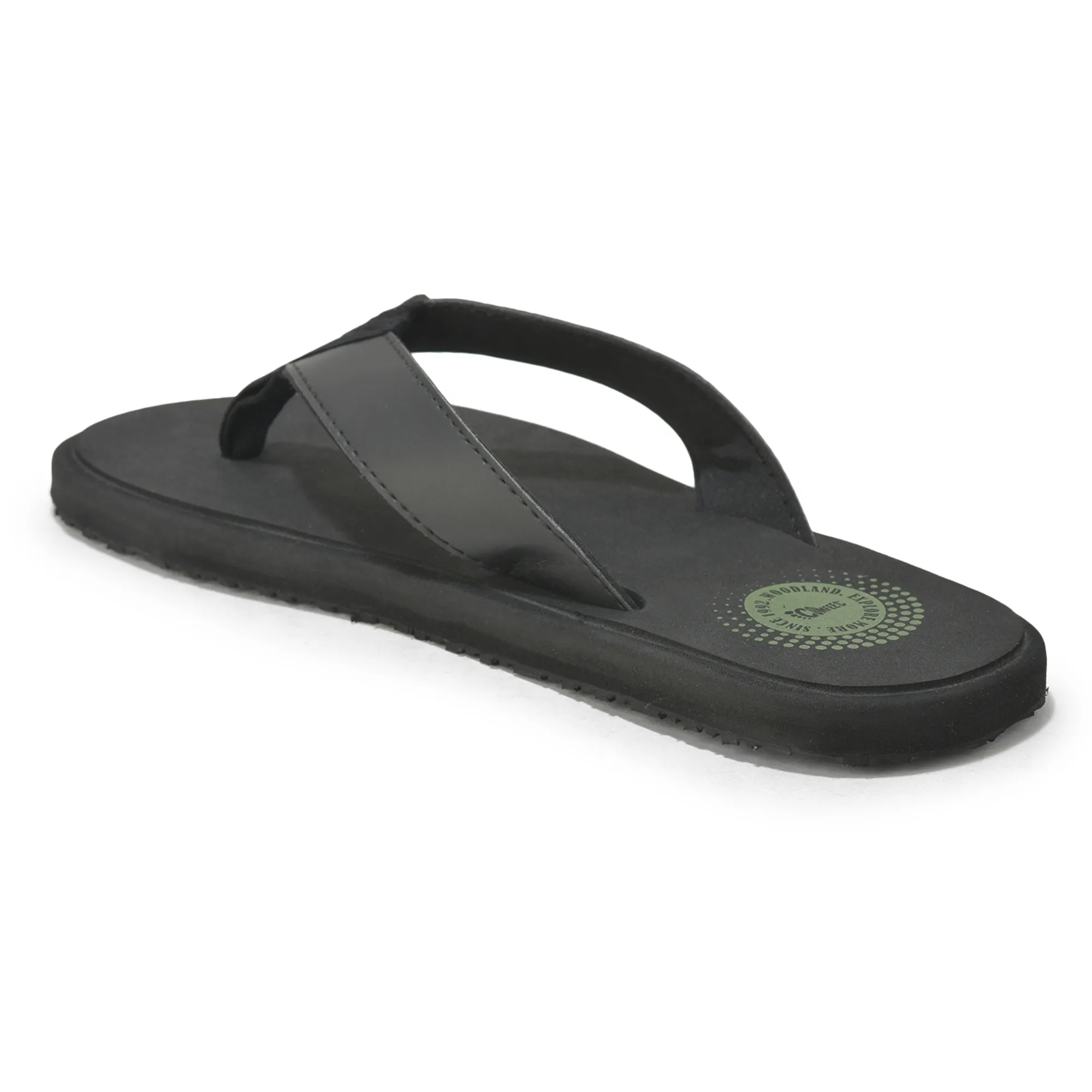 Woodland Men’s Black Comfort Grip Flip Flops - Thumbnail 7