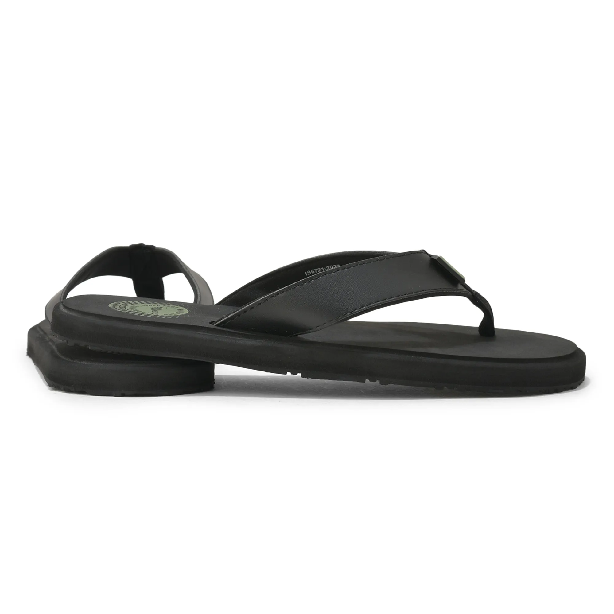 Woodland Men’s Black Comfort Grip Flip Flops - Thumbnail 10