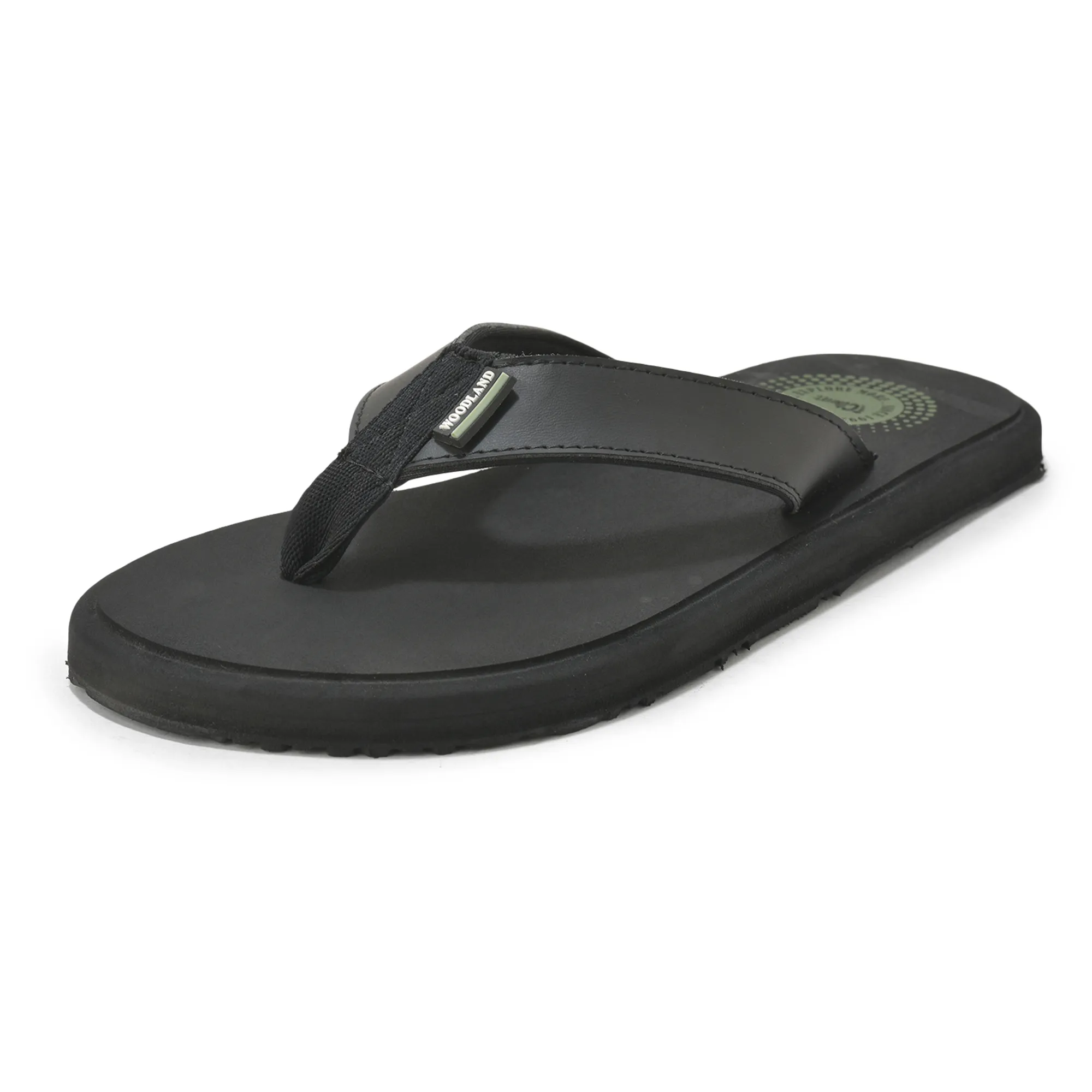 Woodland Men’s Black Comfort Grip Flip Flops - Thumbnail 11