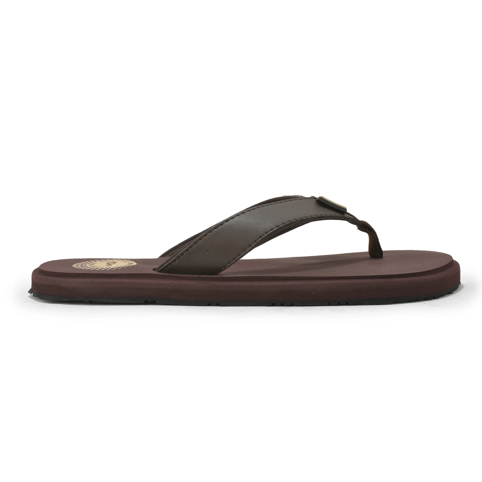 Woodland Men’s Brown Everyday Grip Flip Flops - Thumbnail 2