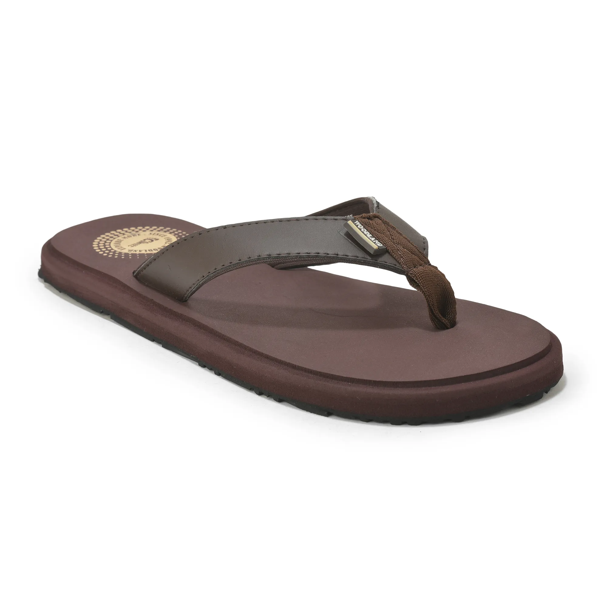 Woodland Men’s Brown Everyday Grip Flip Flops - Thumbnail 3