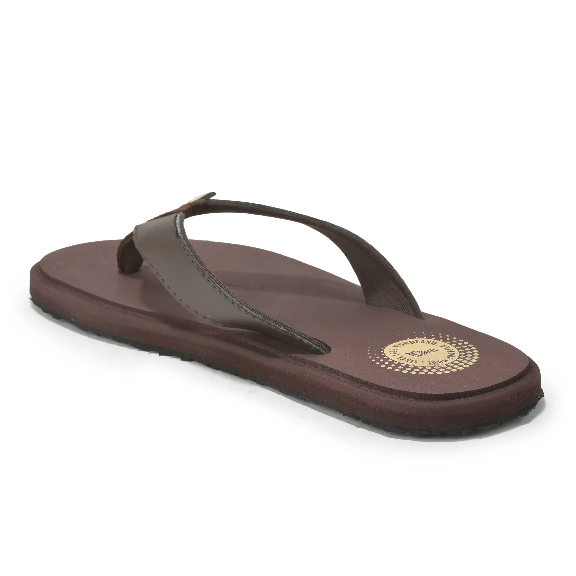 Woodland Men’s Brown Everyday Grip Flip Flops - Thumbnail 7