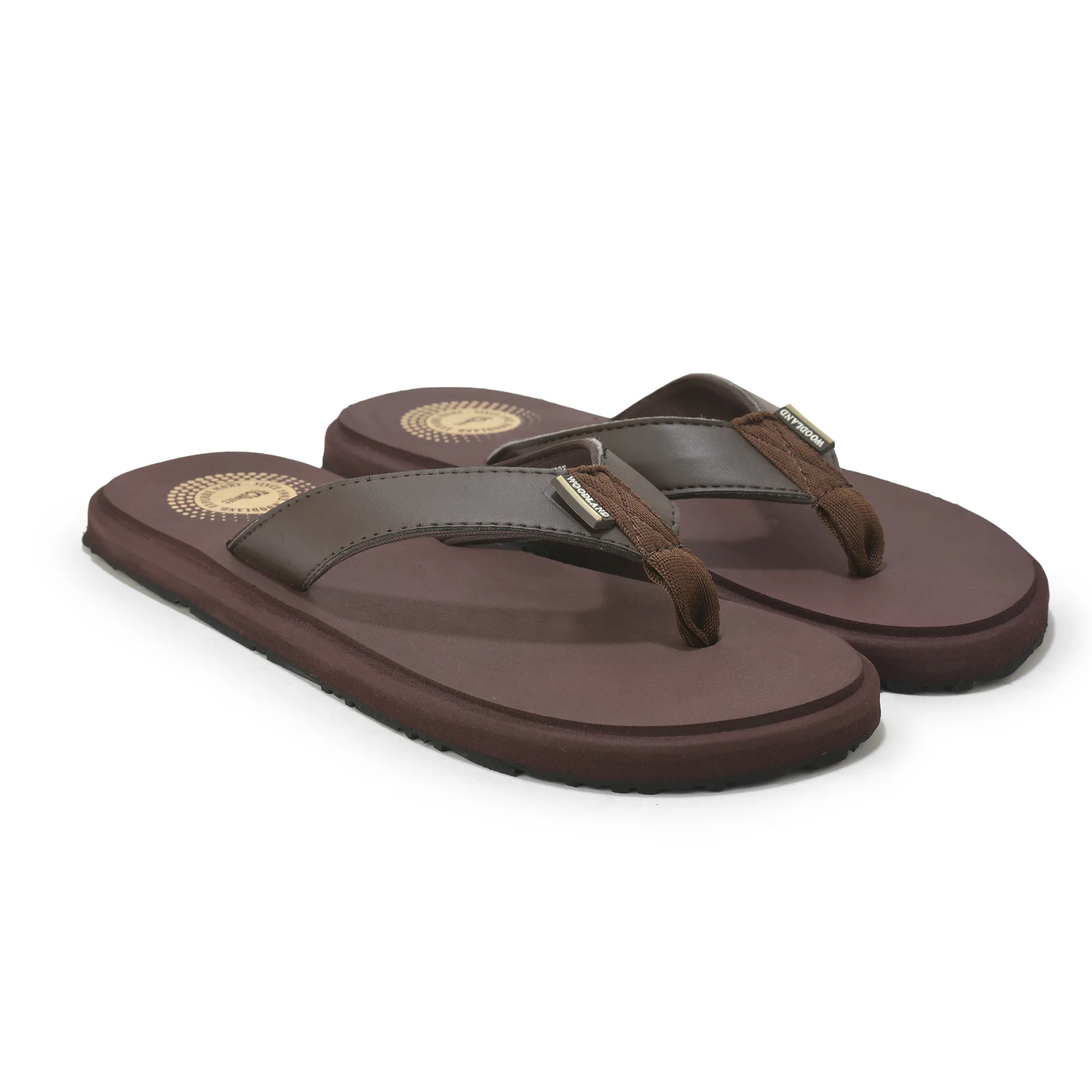 Woodland Men’s Brown Everyday Grip Flip Flops - Thumbnail 8