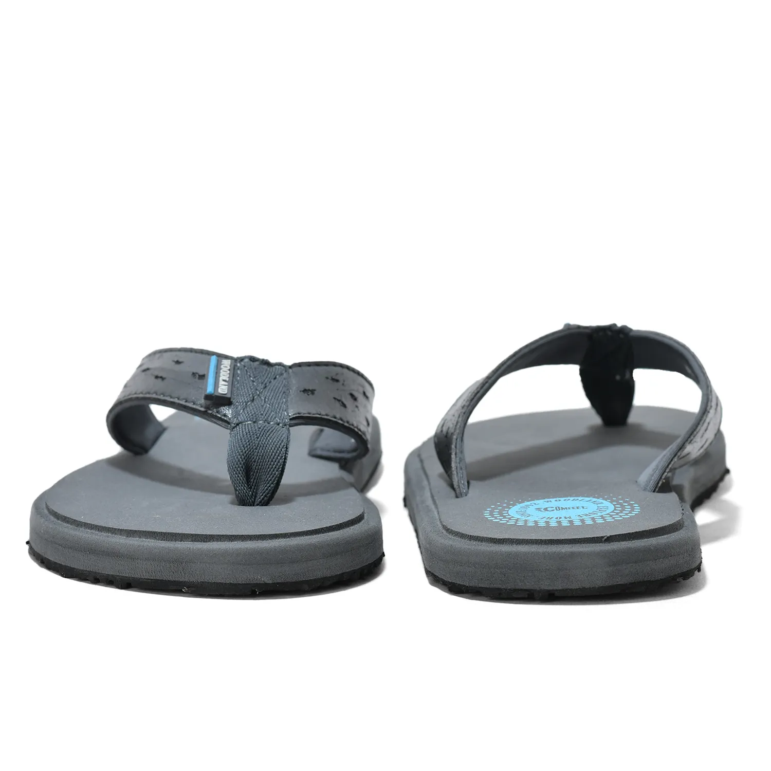Woodland Men's Grey Everyday Grip Flip Flops 15
