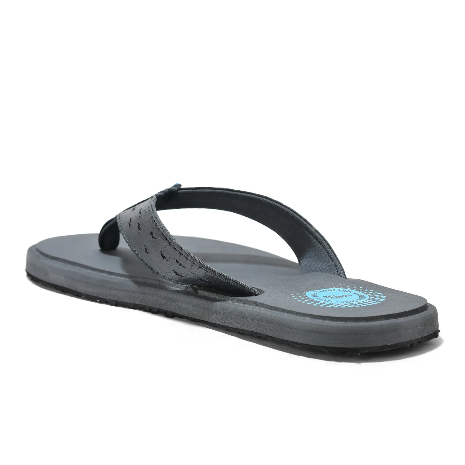 Woodland Men's Grey Everyday Grip Flip Flops 8