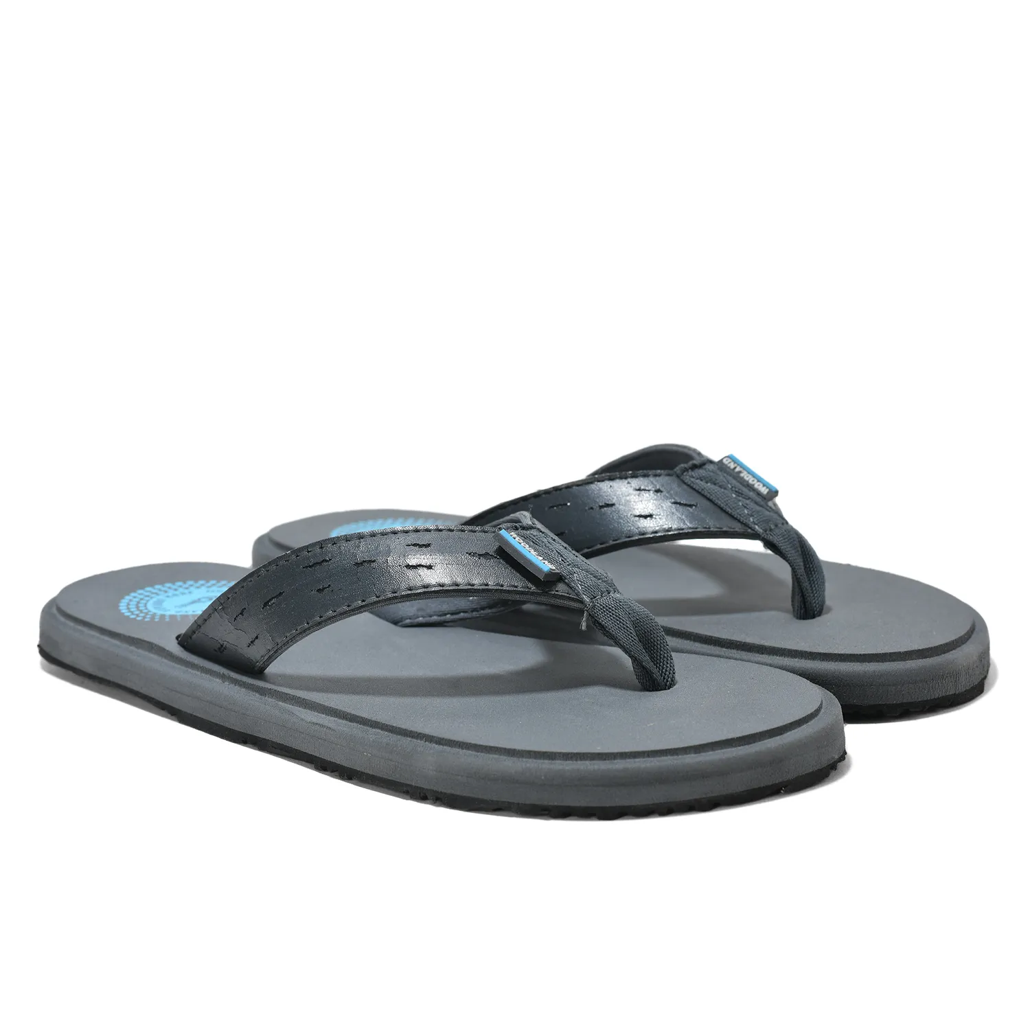 Woodland Men's Grey Everyday Grip Flip Flops 9