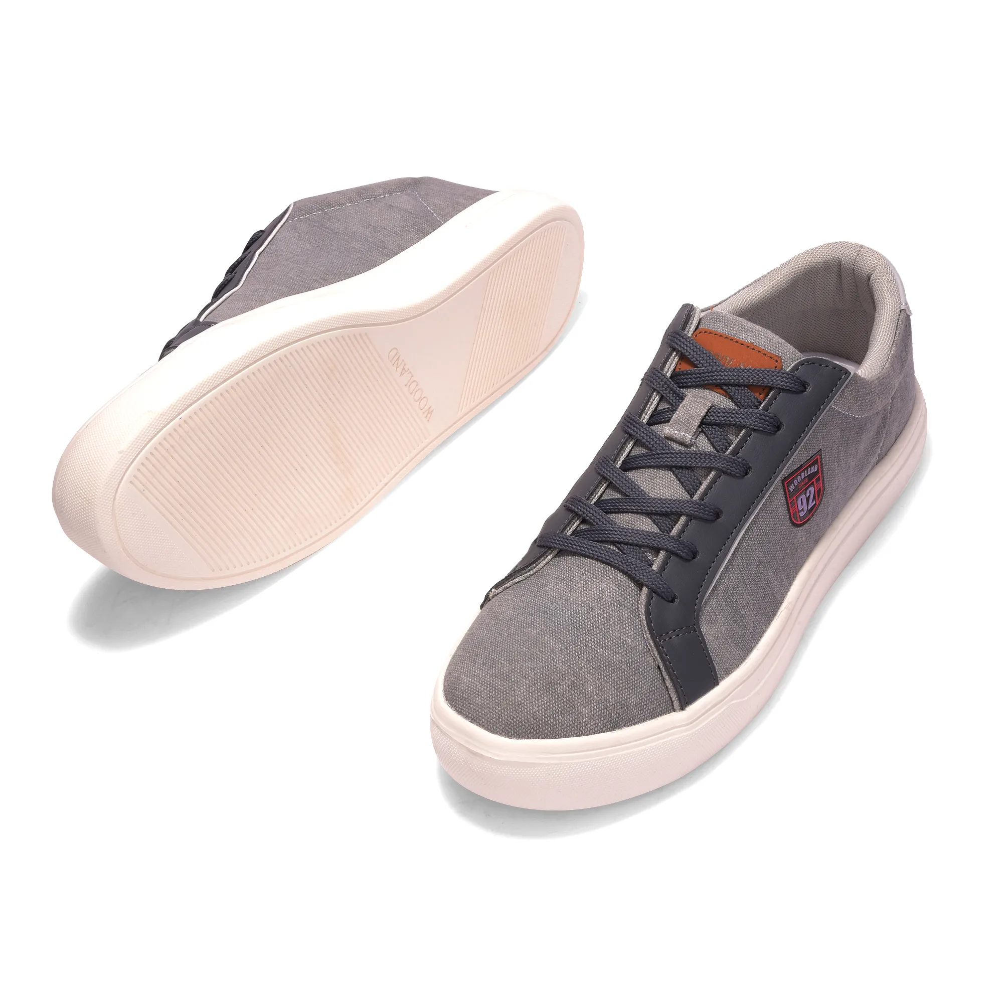 Woodland Men’s Grey Everyday Walk Shoes - Thumbnail 6