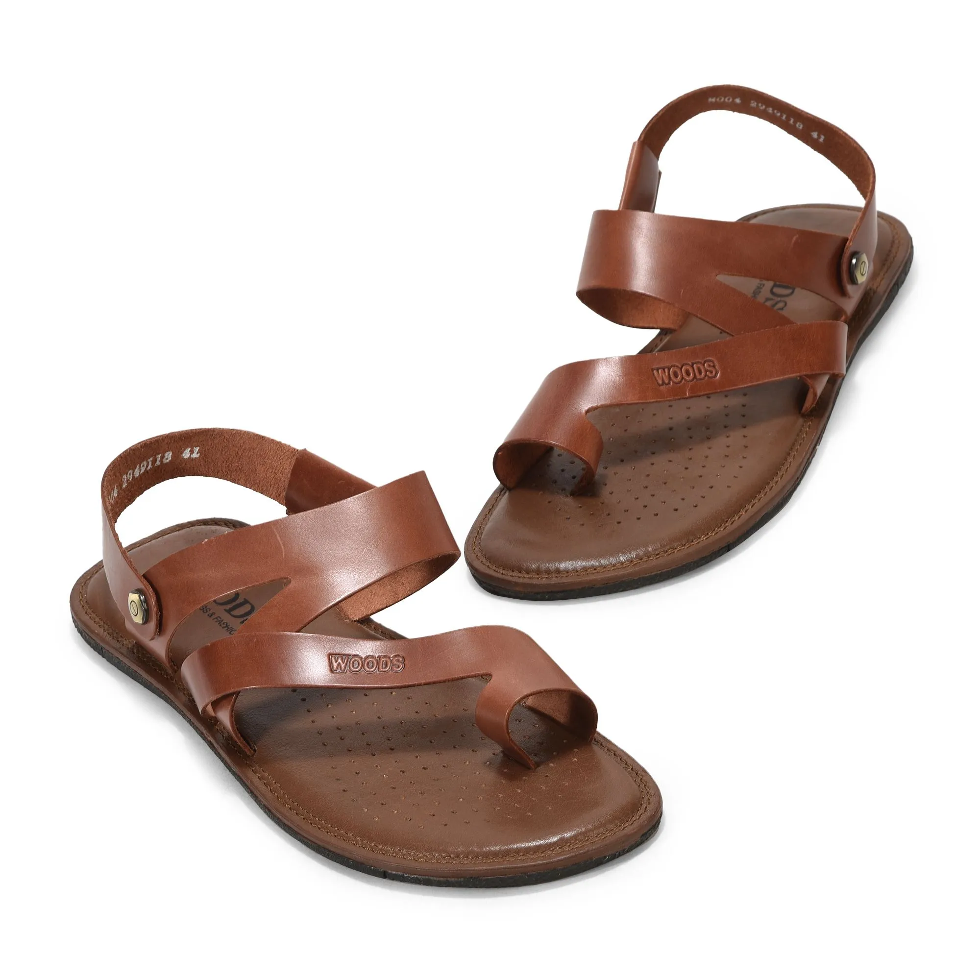 Mid Brown leather sandal for men - Thumbnail 2