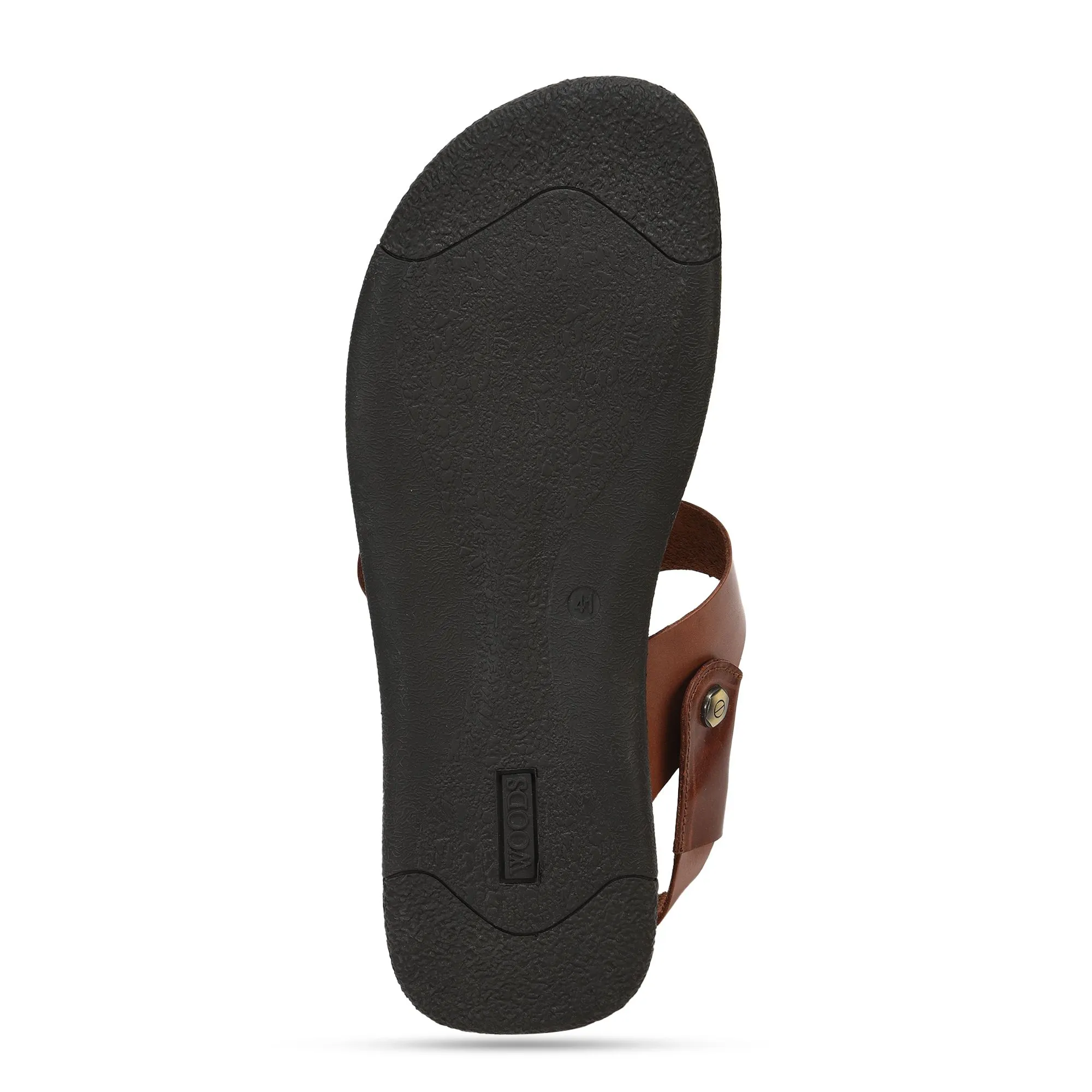 Mid Brown leather sandal for men - Thumbnail 7