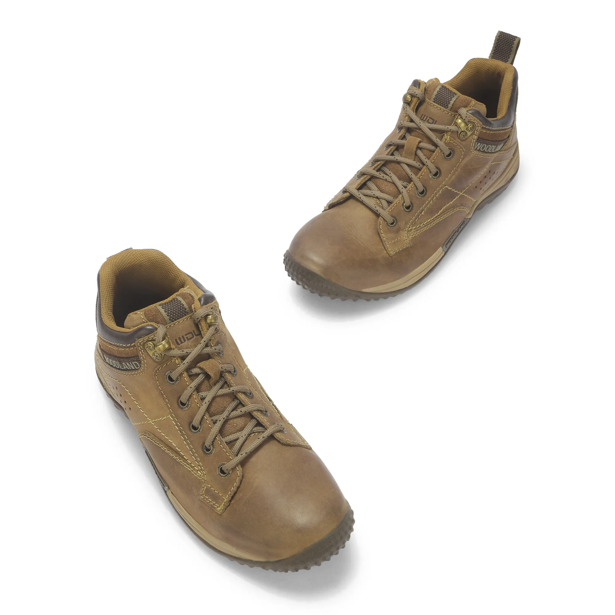 Khaki casual shoes for men - Thumbnail 4