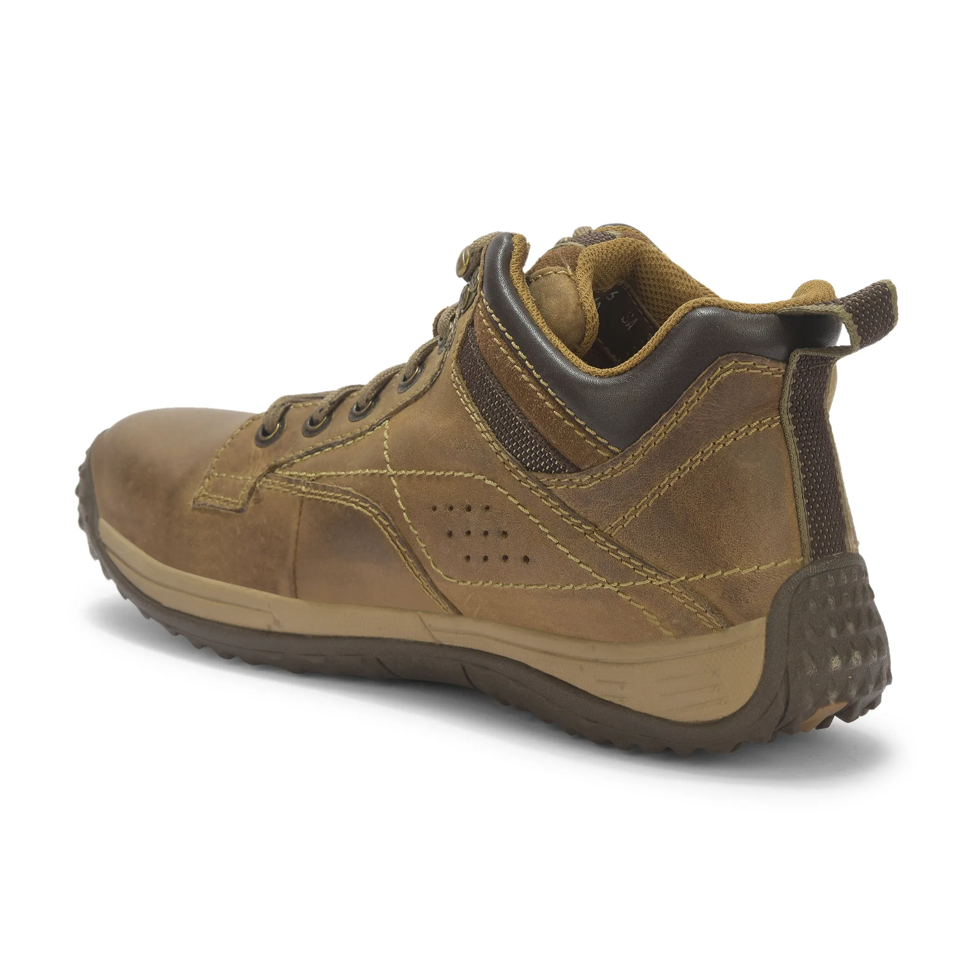 Khaki casual shoes for men - Thumbnail 7