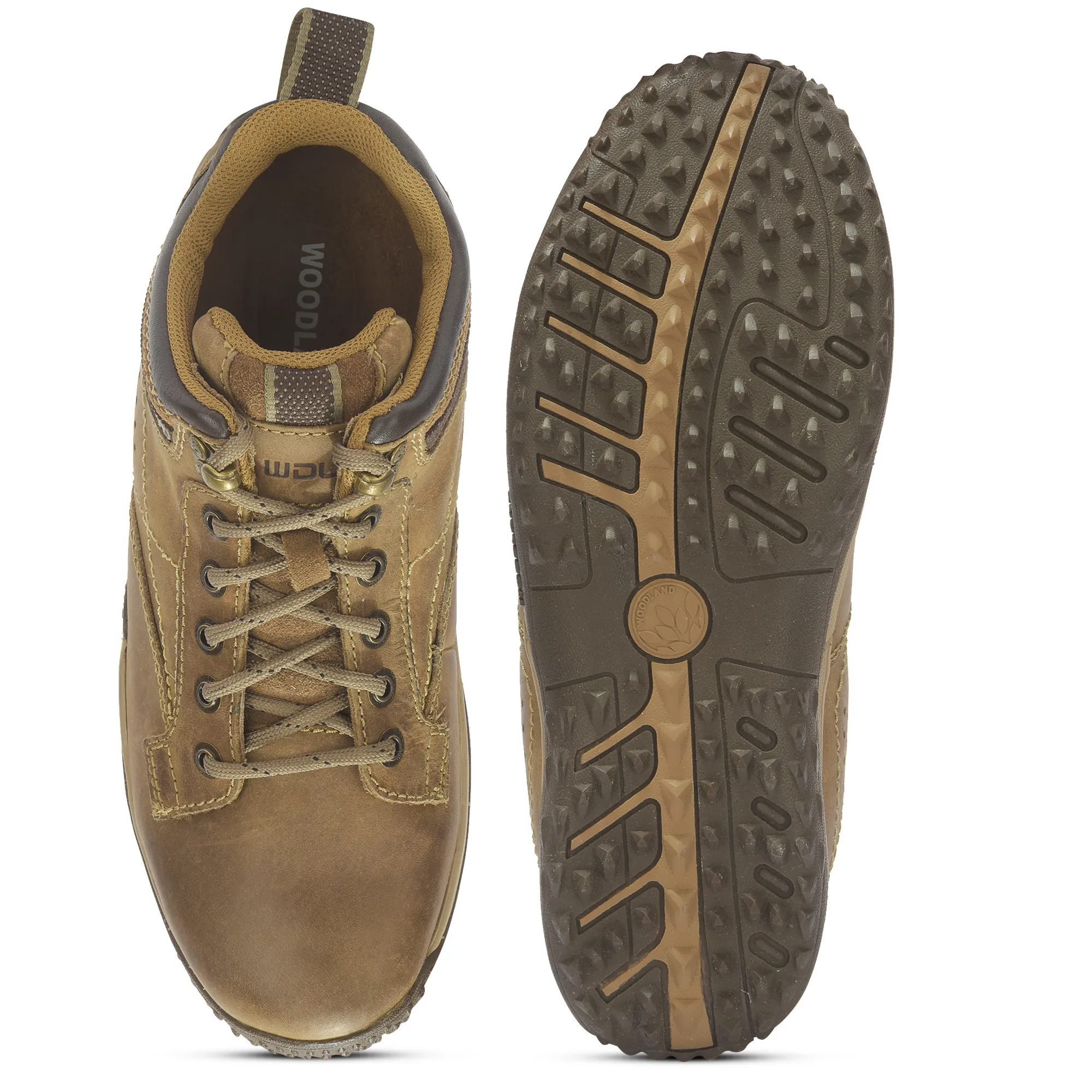 Khaki casual shoes for men - Thumbnail 9