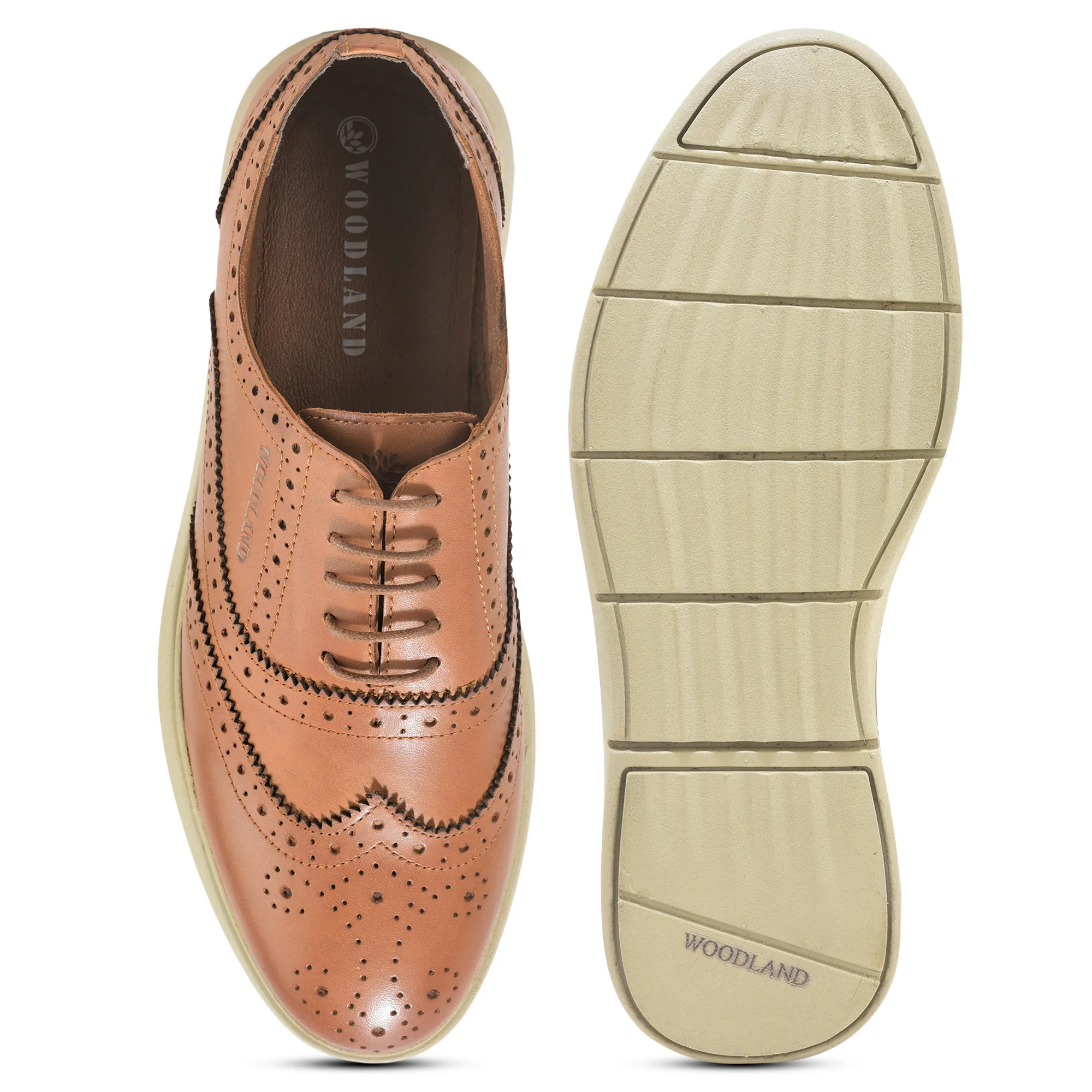 Woodland Tan Softy Leather Crust Lace Shoes - Thumbnail 7