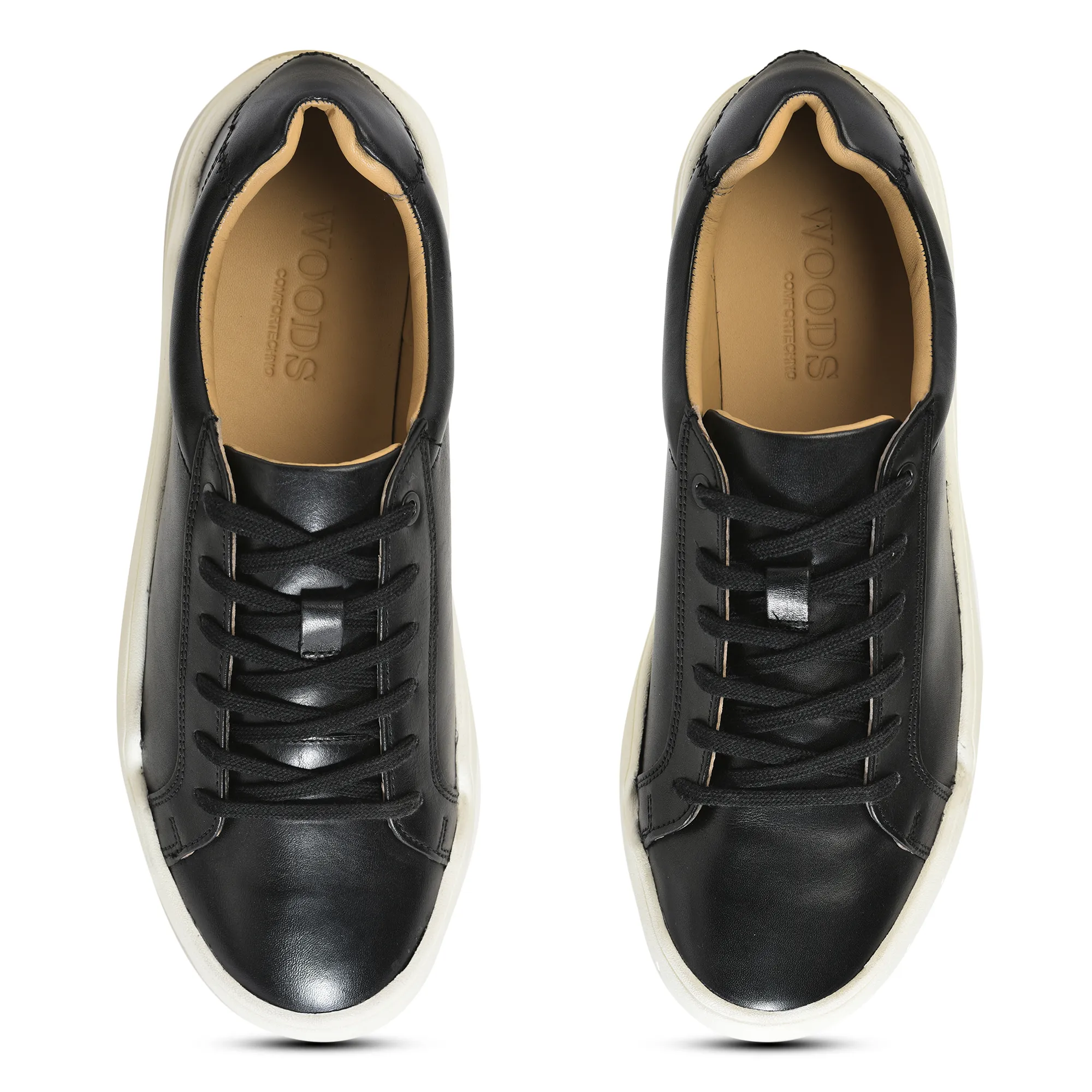 Black Woodland Leather Mens Lace Shoes - Thumbnail 2