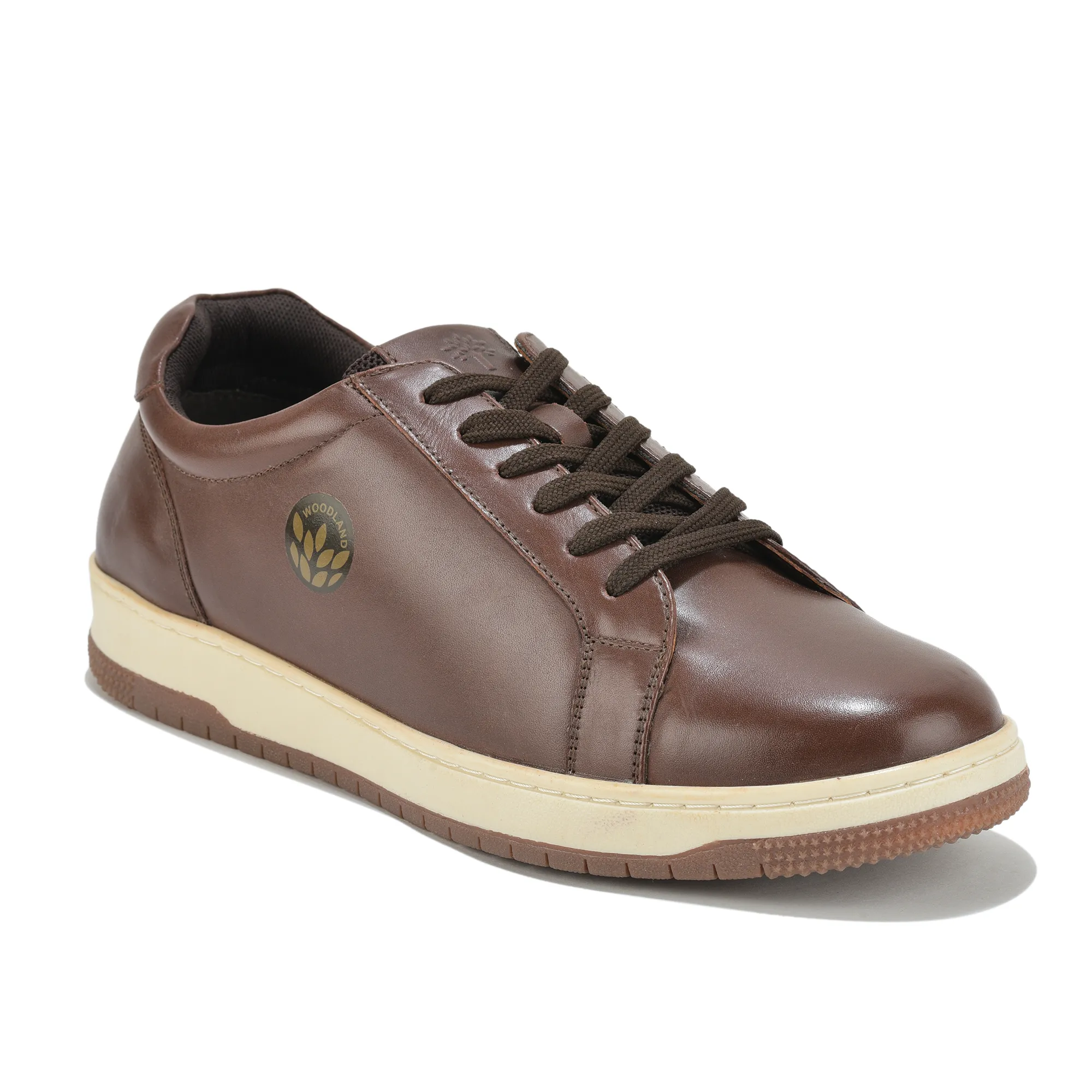 Woodland Brown Softy Crust Minimalist Casual Sneakers - Thumbnail 3