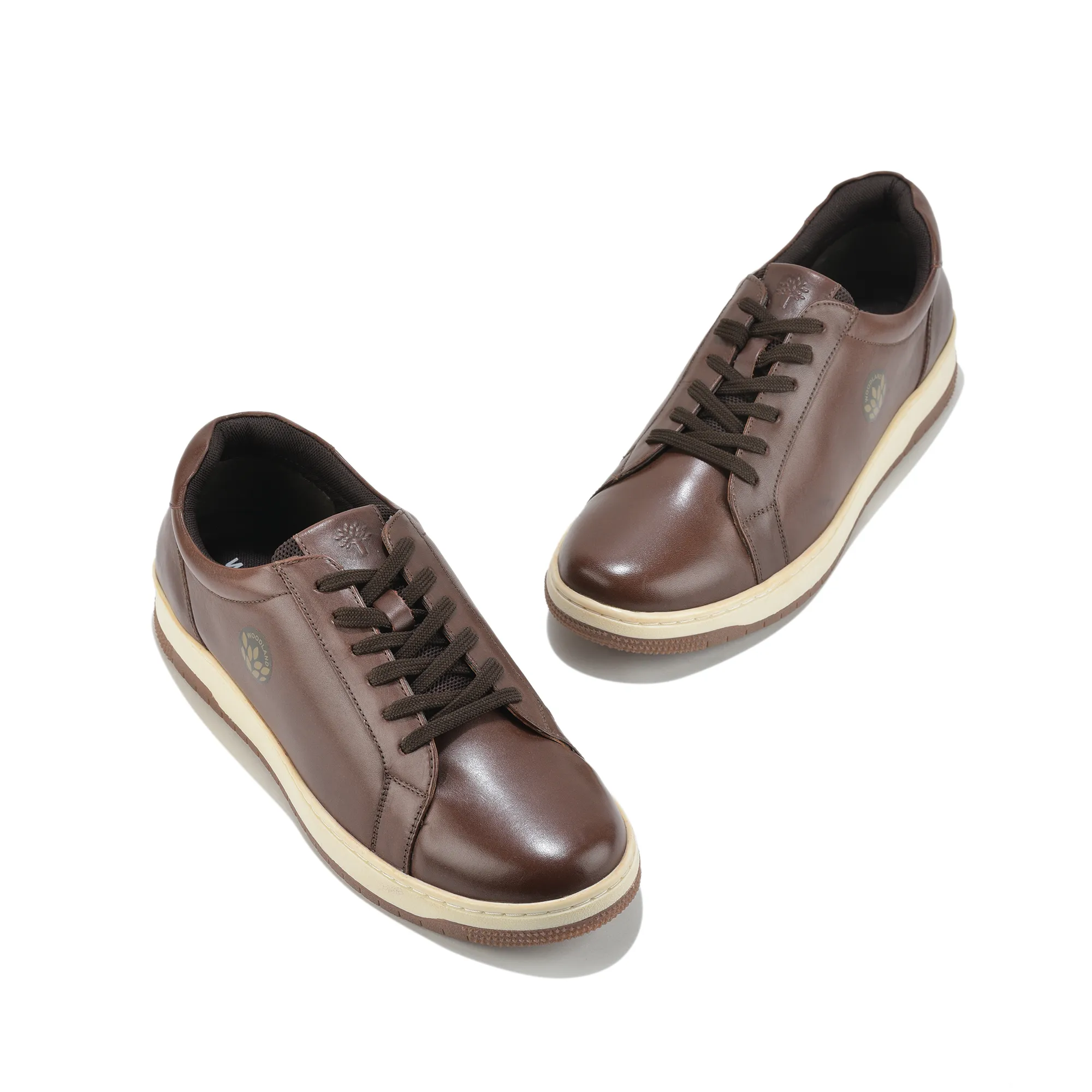 Woodland Brown Softy Crust Minimalist Casual Sneakers - Thumbnail 4