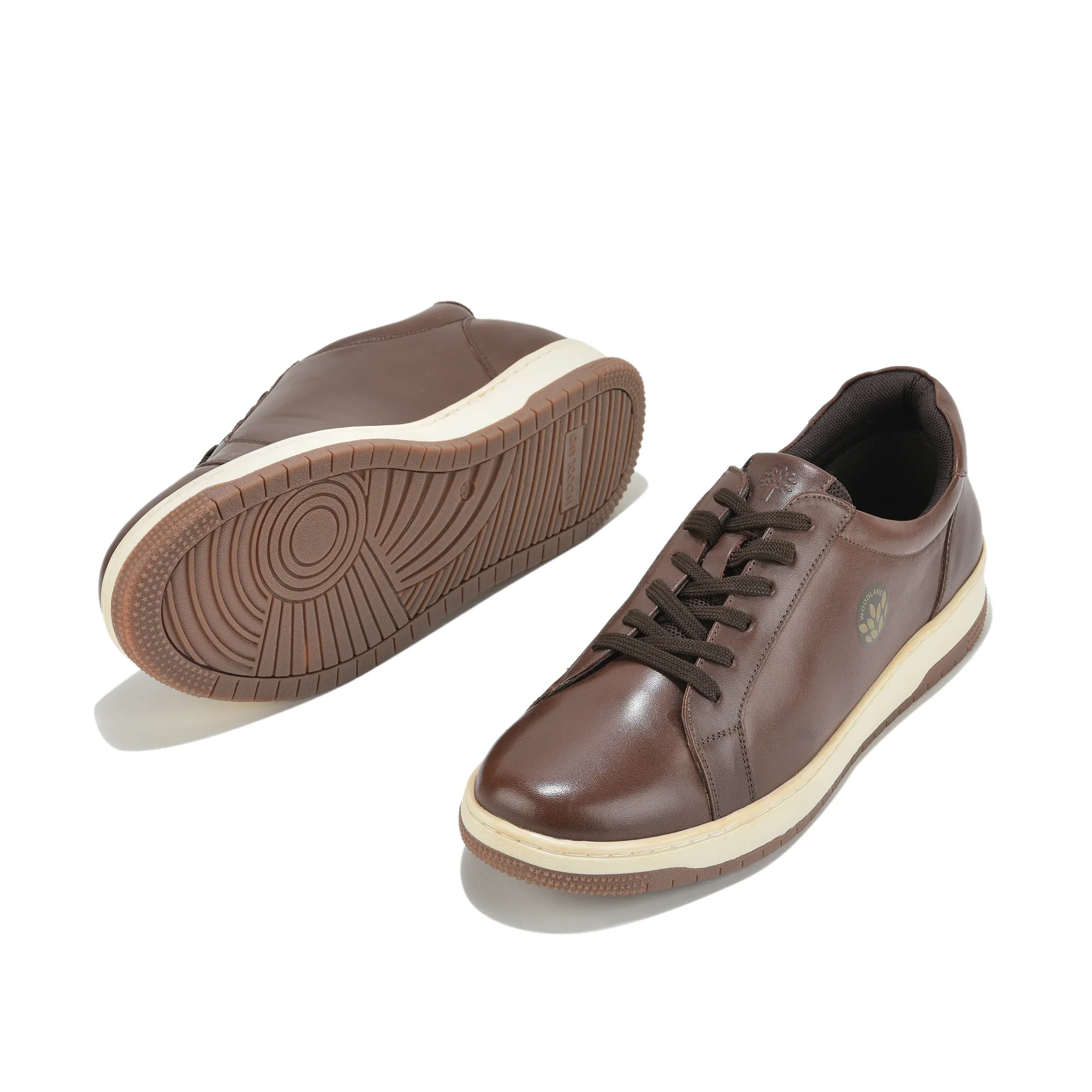 Woodland Brown Softy Crust Minimalist Casual Sneakers - Thumbnail 6