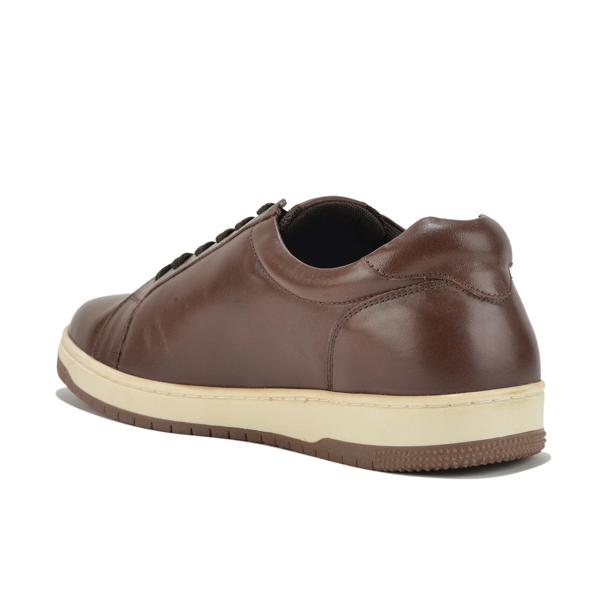Woodland Brown Softy Crust Minimalist Casual Sneakers - Thumbnail 7