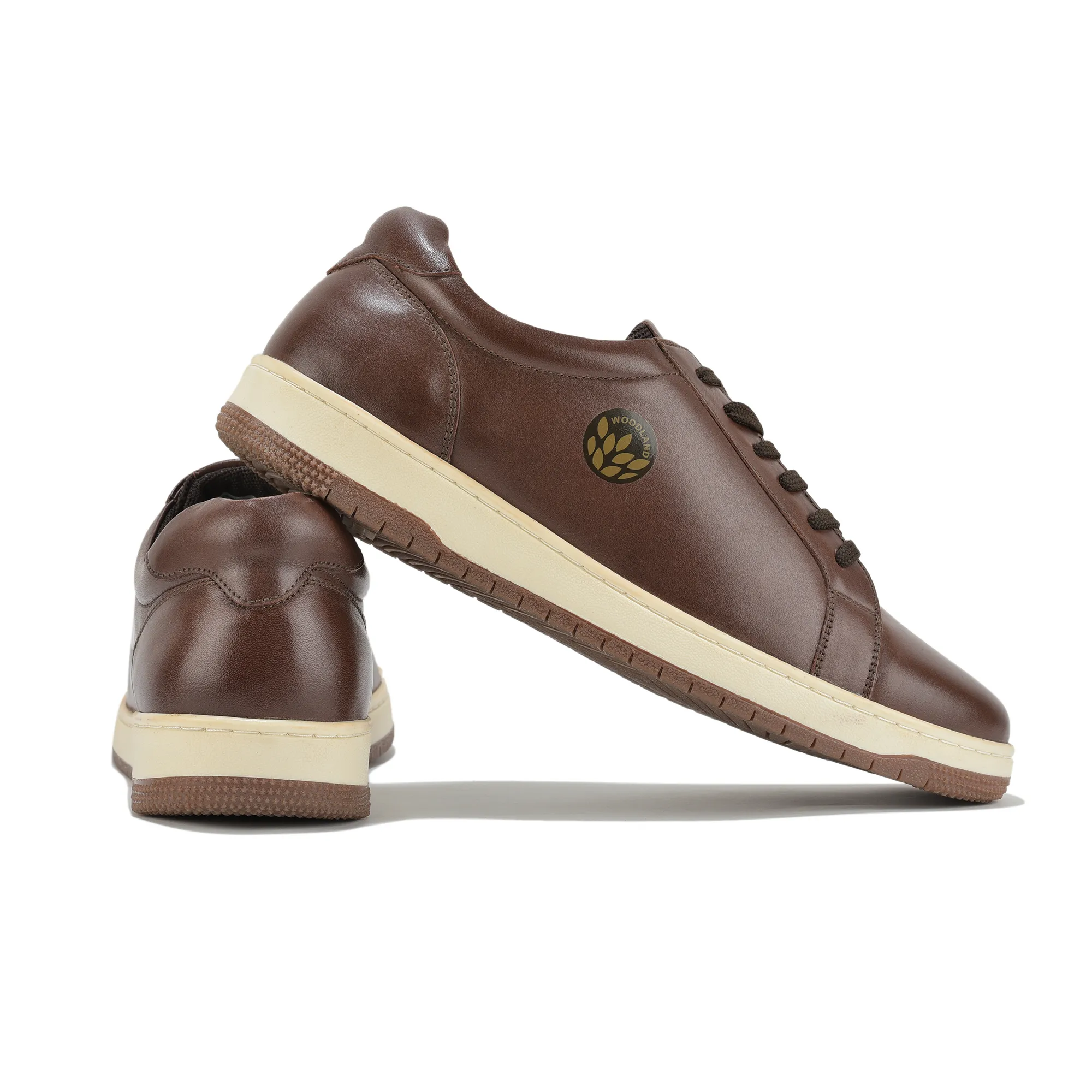 Woodland Brown Softy Crust Minimalist Casual Sneakers - Thumbnail 10