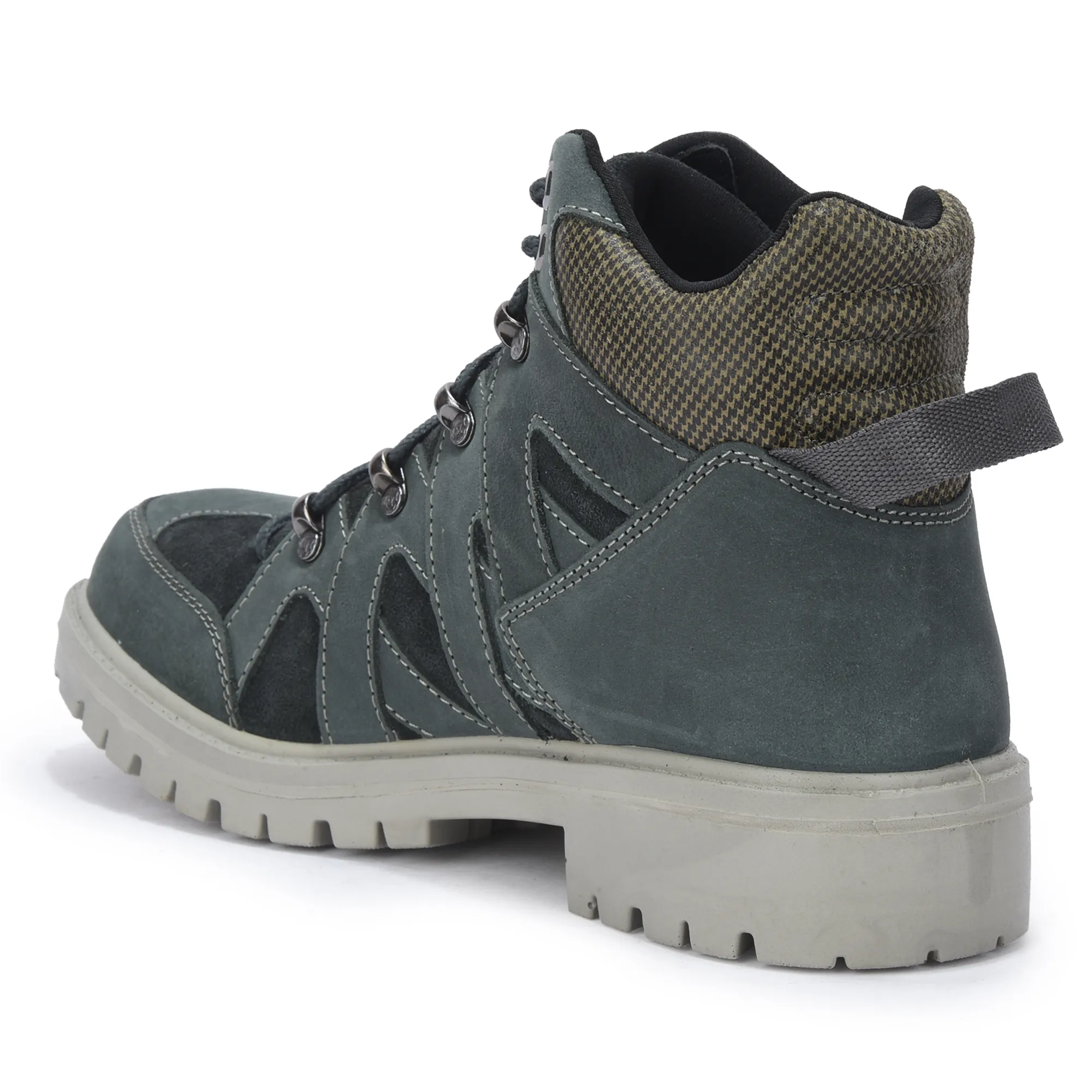 Woodland Men High-Top Dnavy Nubuk Boots - Thumbnail 6