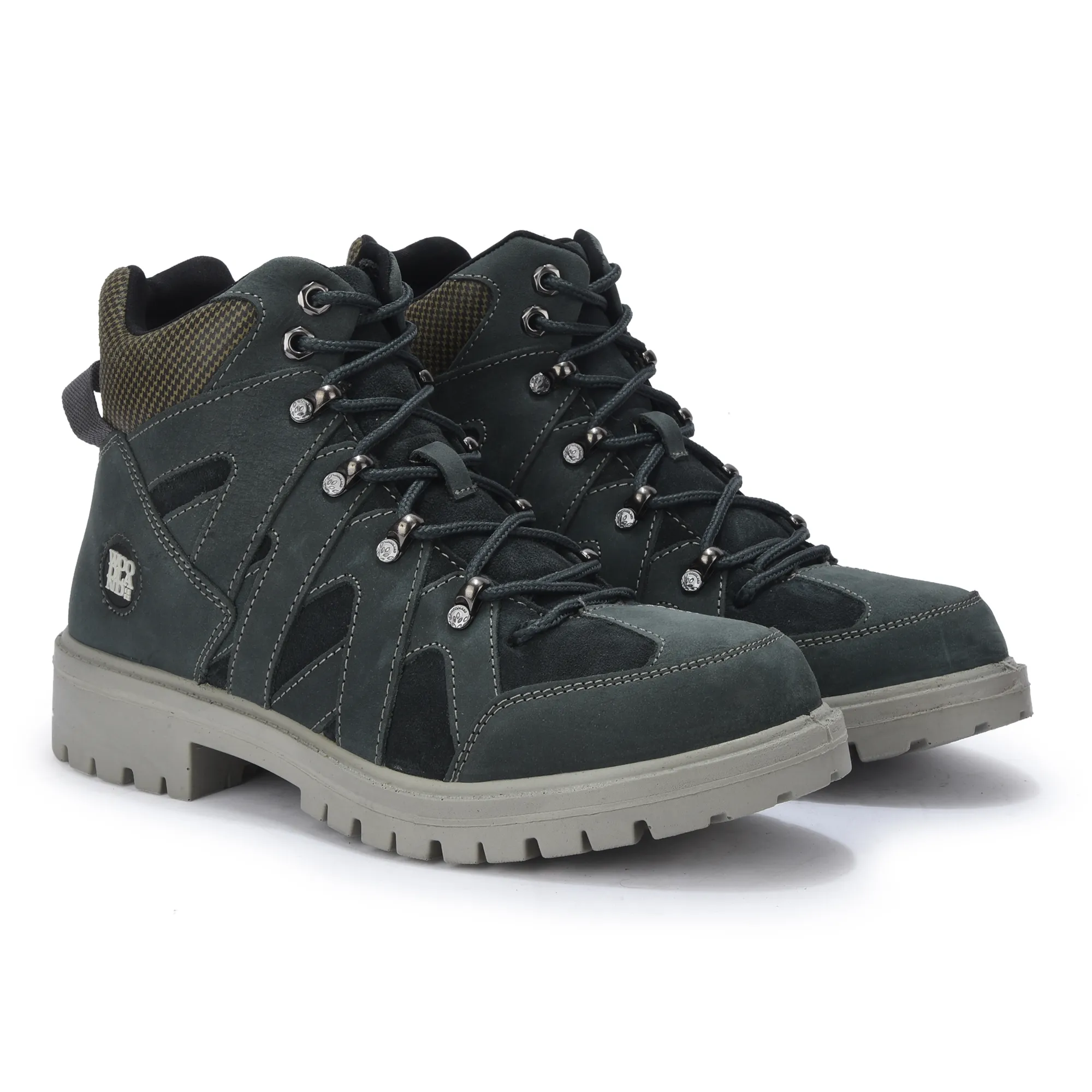 Woodland Men High-Top Dnavy Nubuk Boots - Thumbnail 7