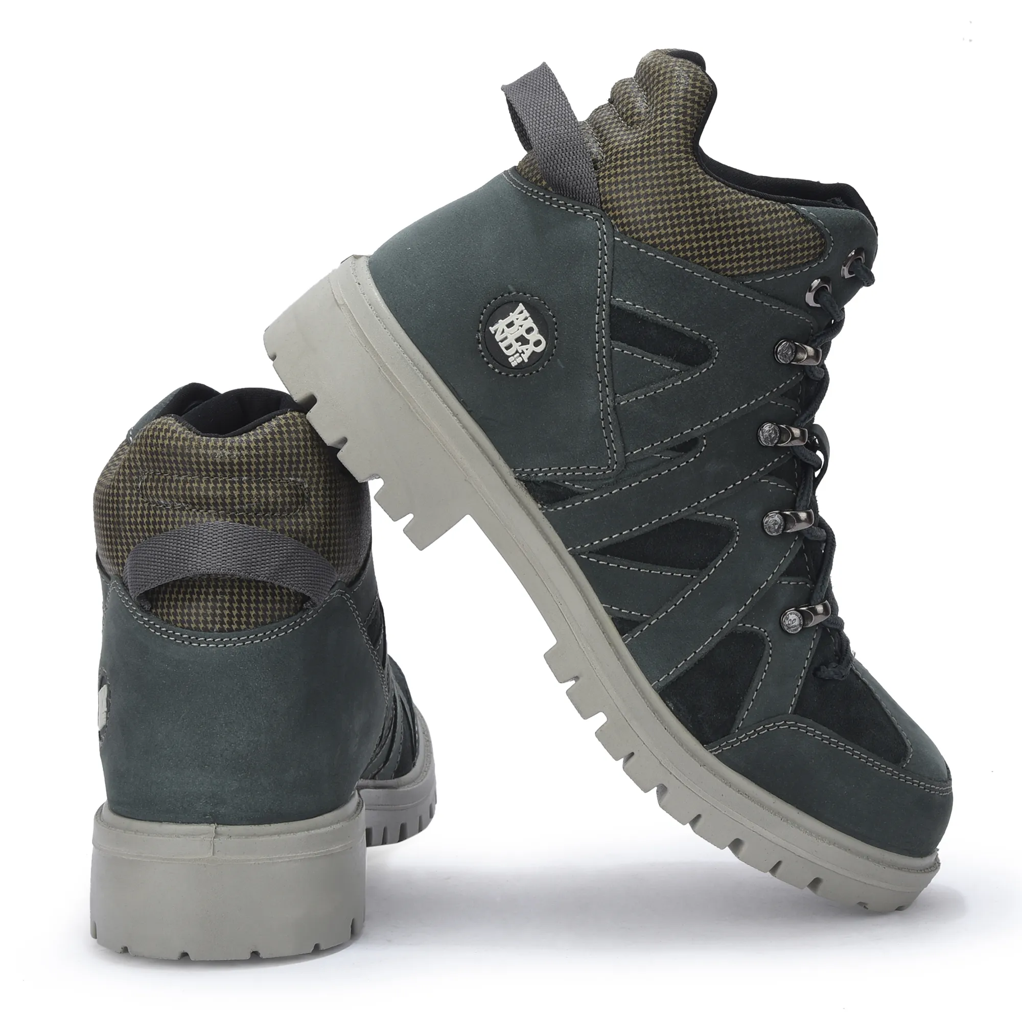 Woodland Men High-Top Dnavy Nubuk Boots - Thumbnail 10