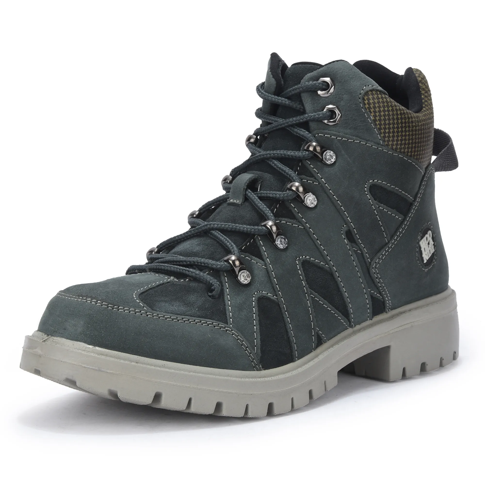 Woodland Men High-Top Dnavy Nubuk Boots - Thumbnail 11
