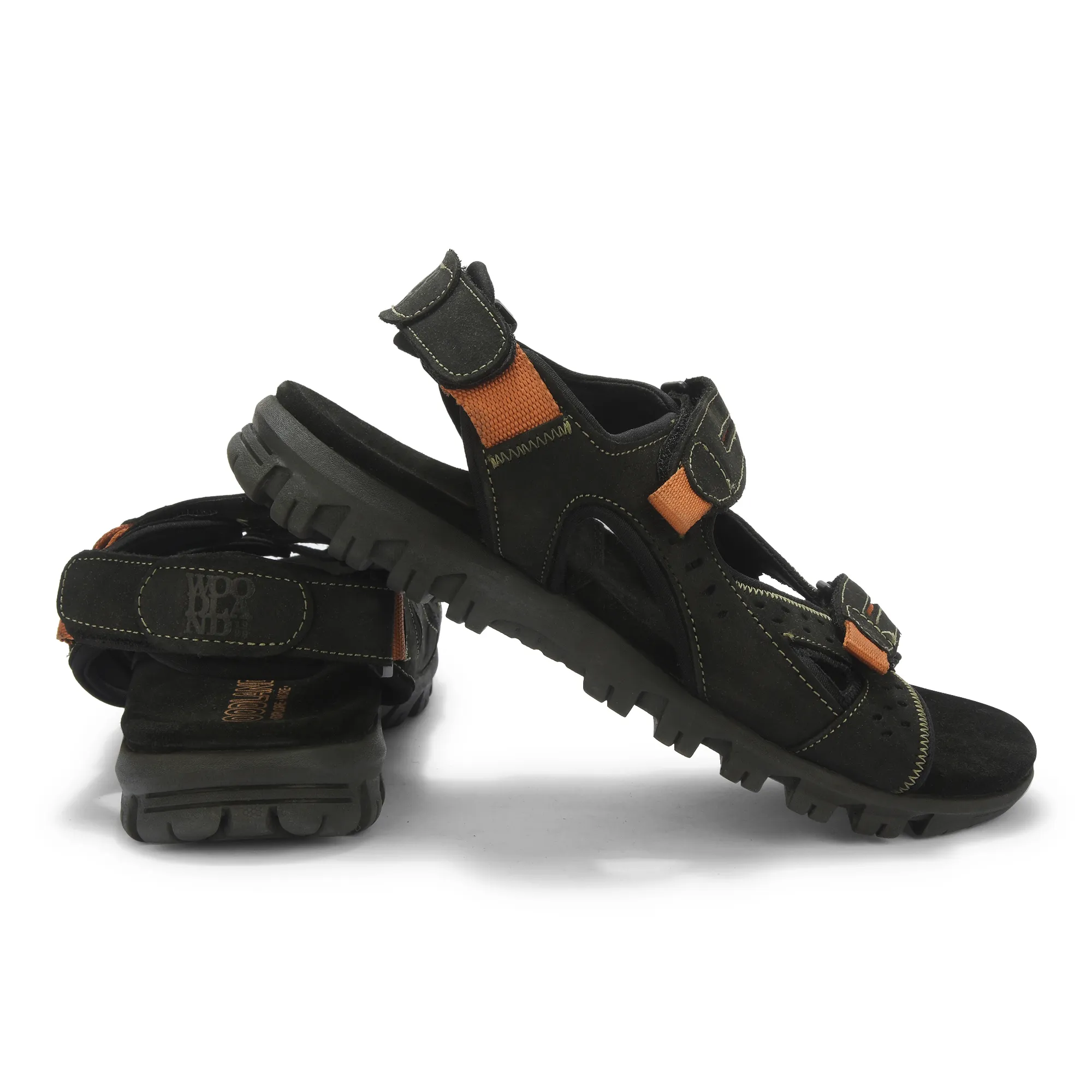 Men's Black Back-Strap Floater Sandals - Thumbnail 10
