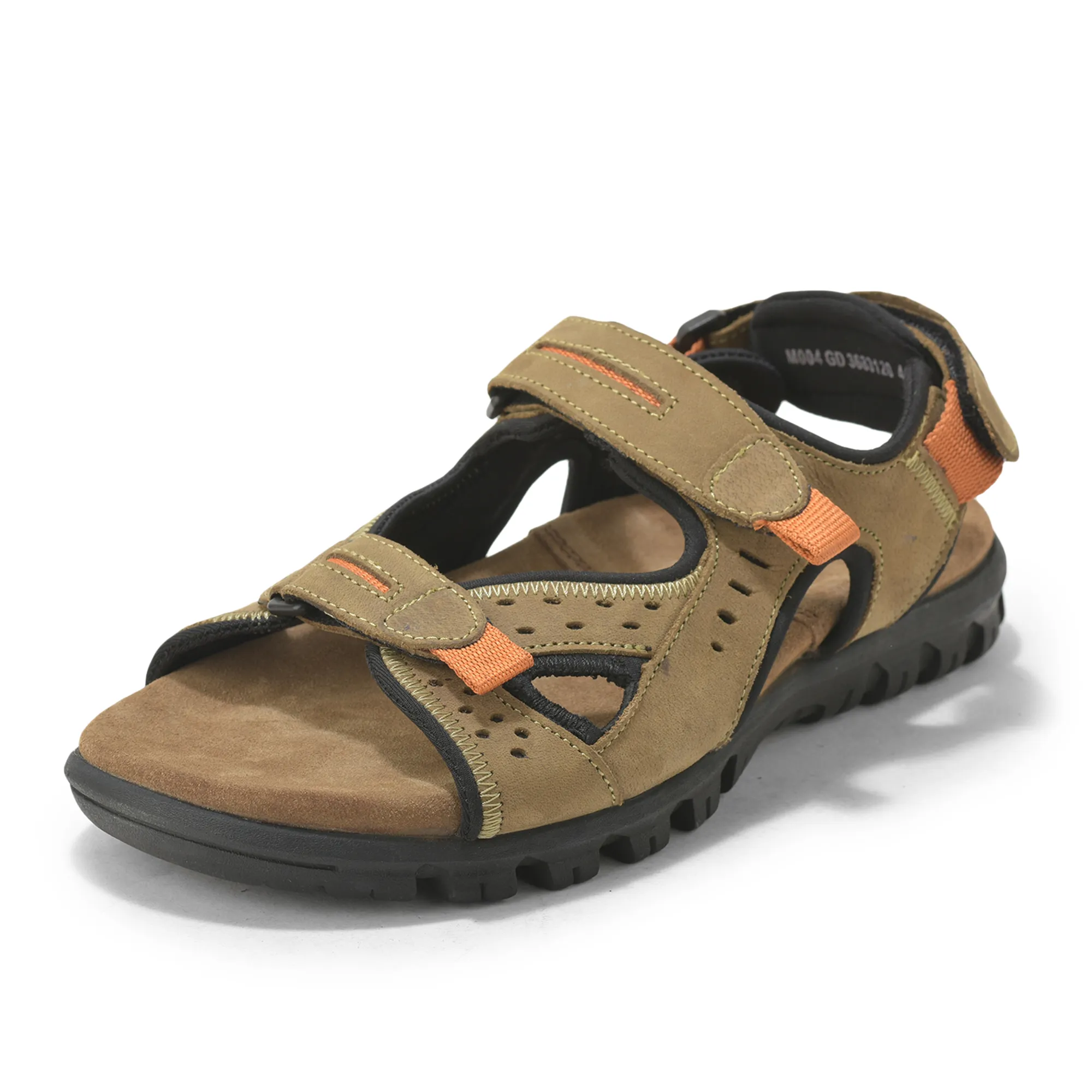 Men's Khaki Back-Strap Floater Sandals - Thumbnail 11