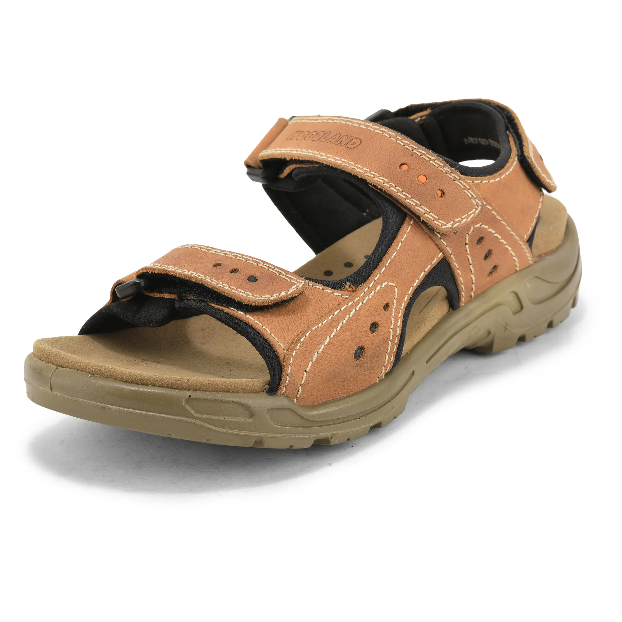 Nubuk Camel Sandals For Men - Thumbnail 11